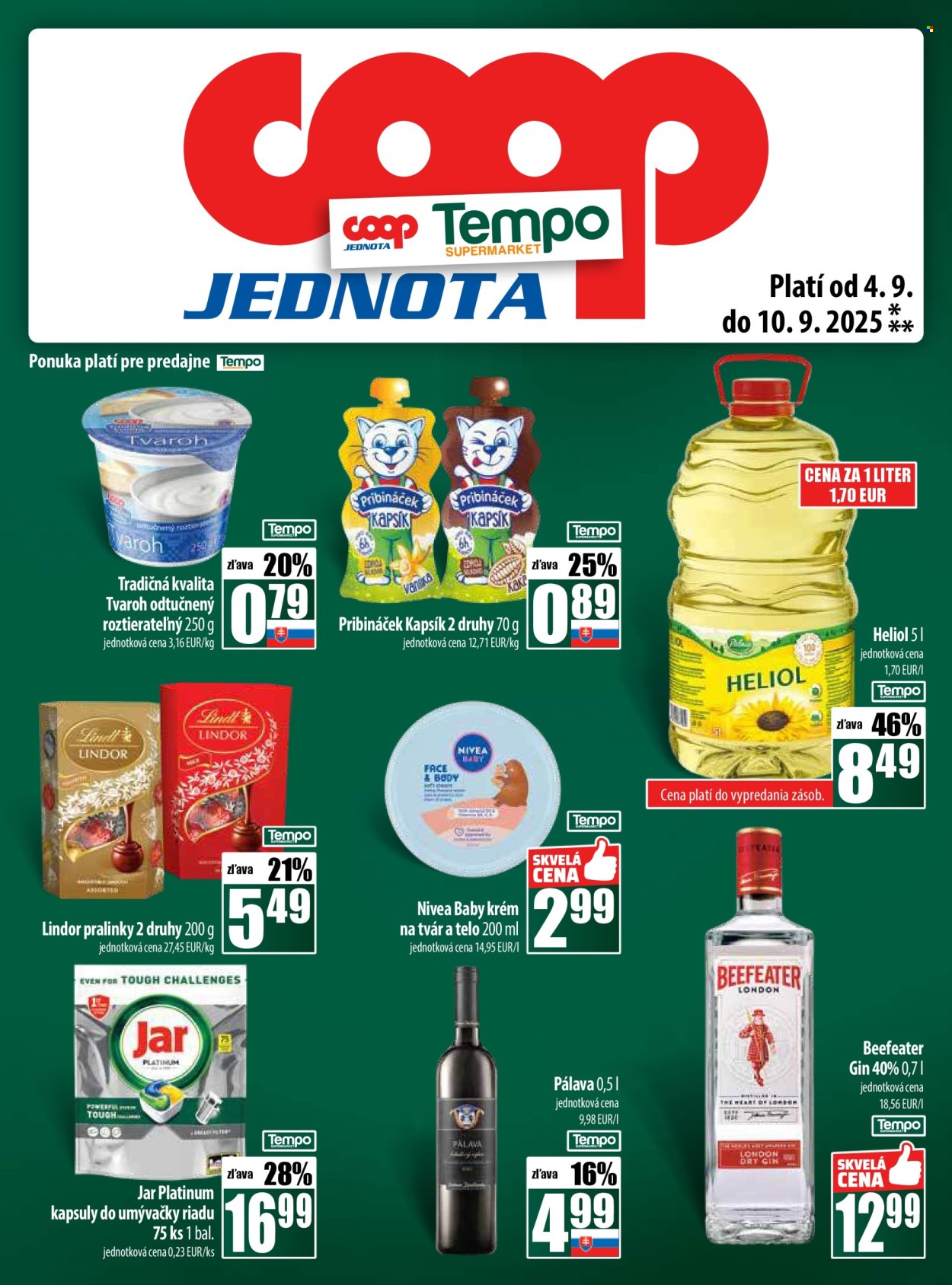 Leták COOP Jednota - 4.9.2025 - 10.9.2025. Strana 25