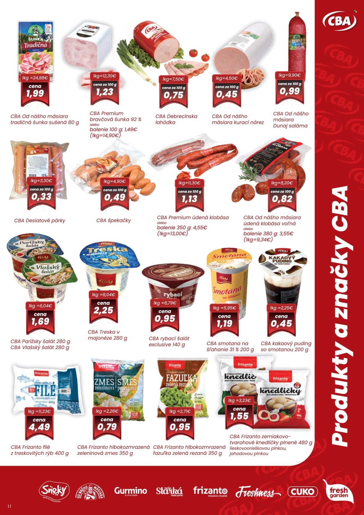 Leták CBA Komfos - 4.9.2025 - 17.9.2025. Strana 11