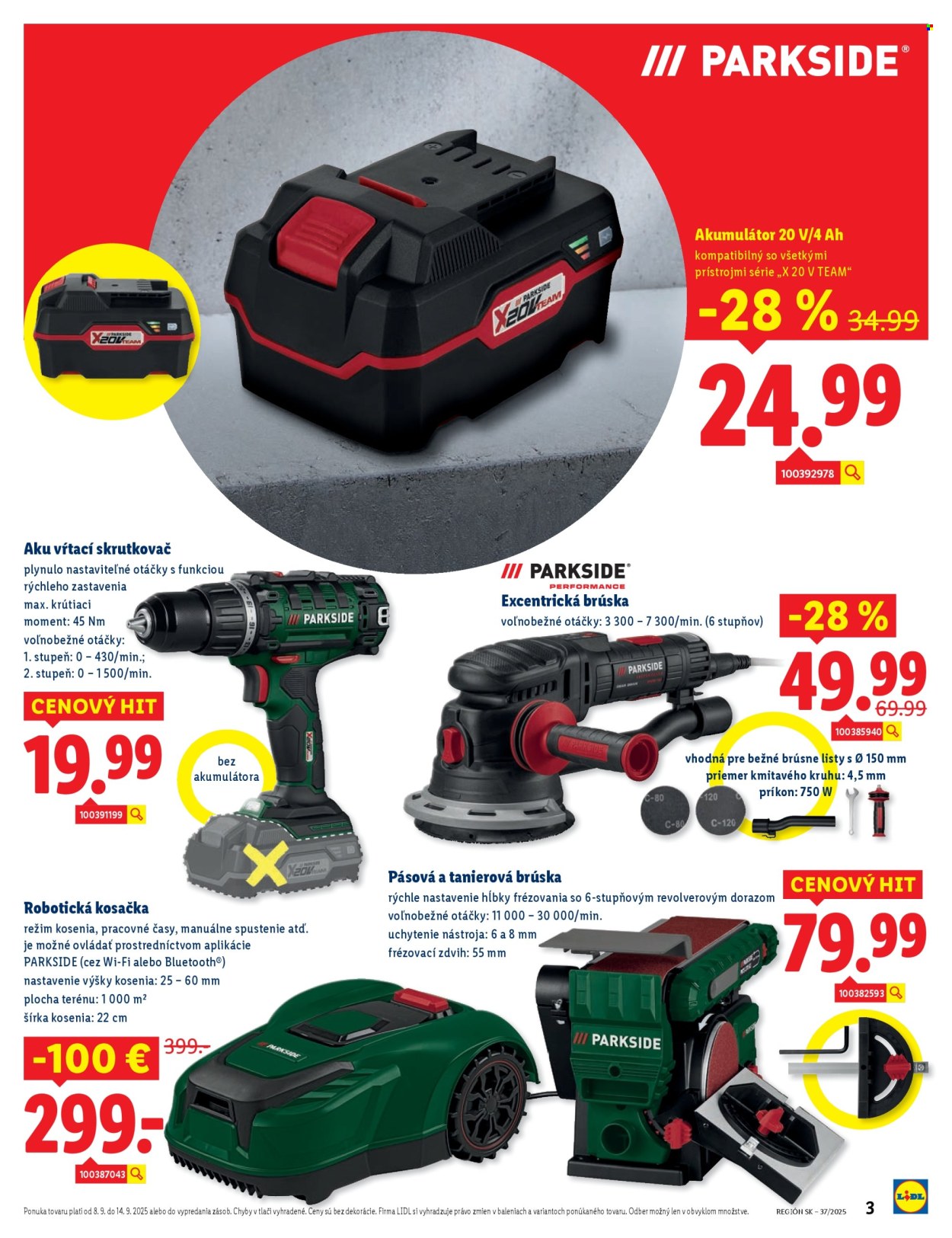 Leták Lidl - 8.9.2025 - 14.9.2025. Strana 3