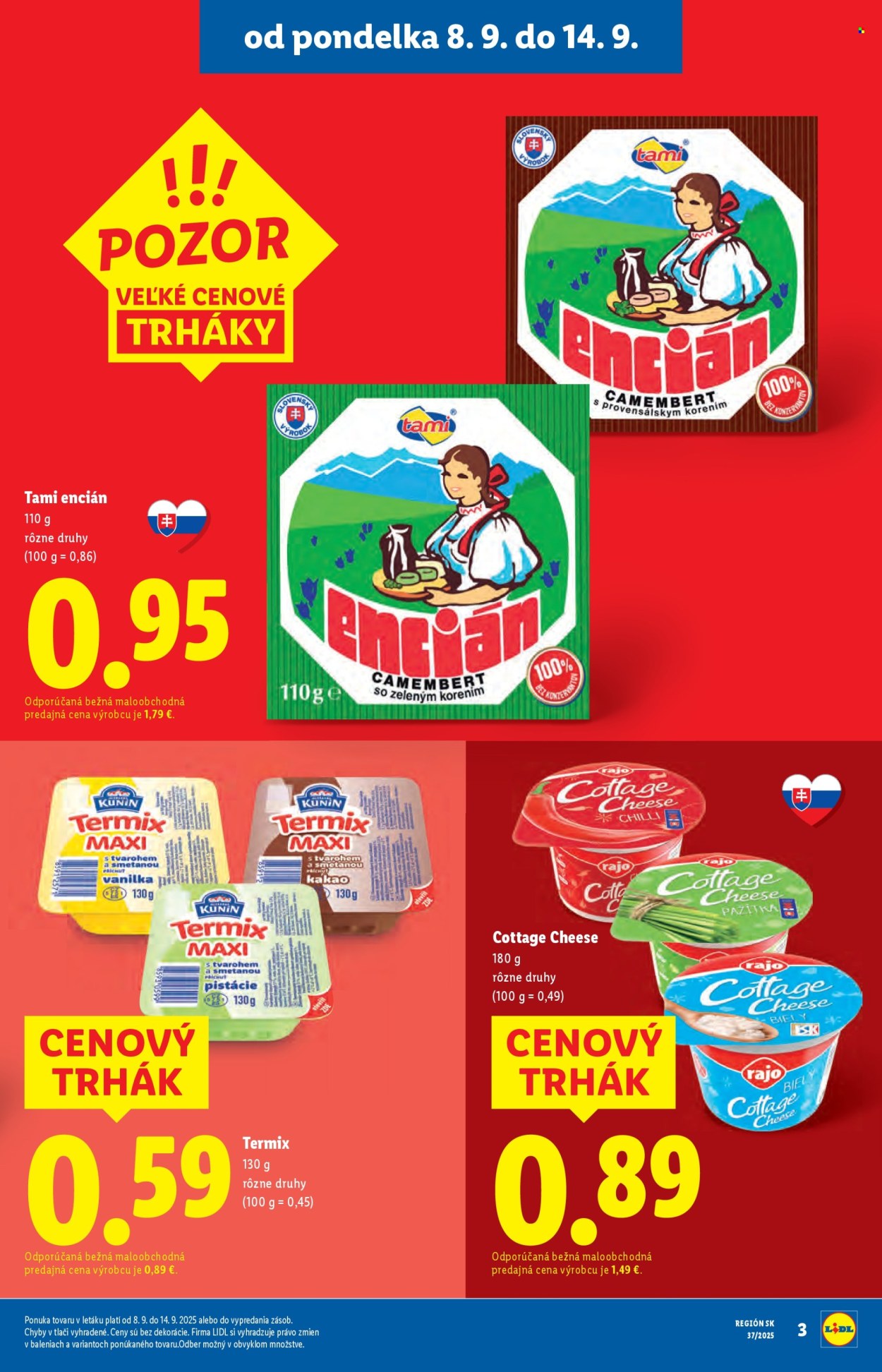Leták Lidl - 8.9.2025 - 14.9.2025. Strana 3