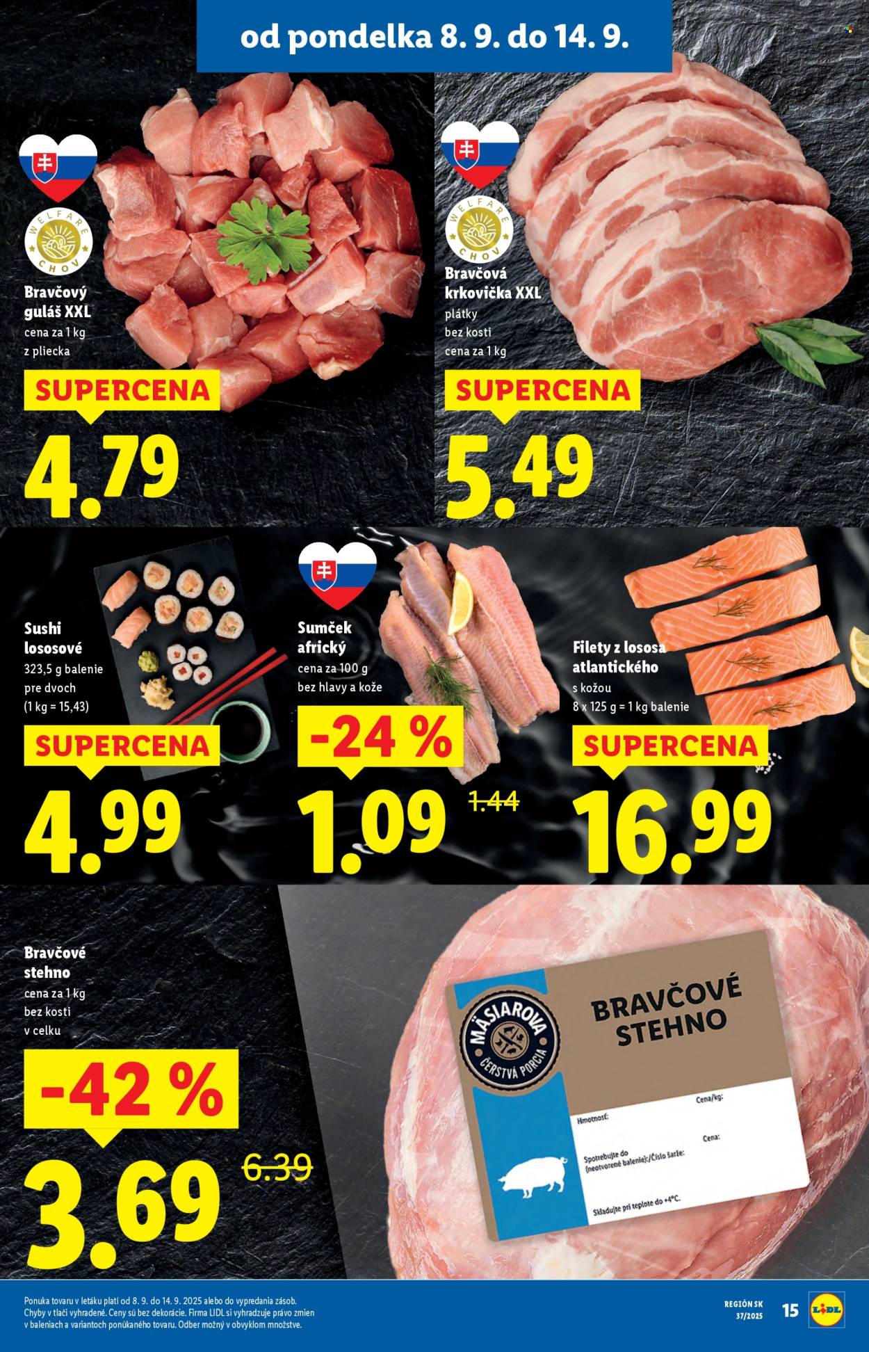 Leták Lidl - 8.9.2025 - 14.9.2025. Strana 15