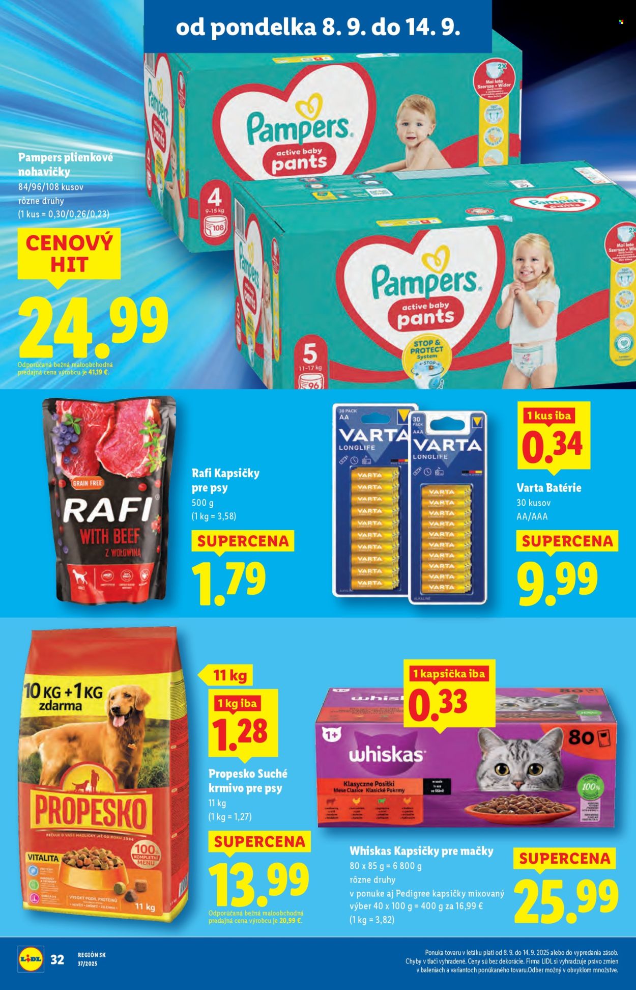 Leták Lidl - 8.9.2025 - 14.9.2025. Strana 34