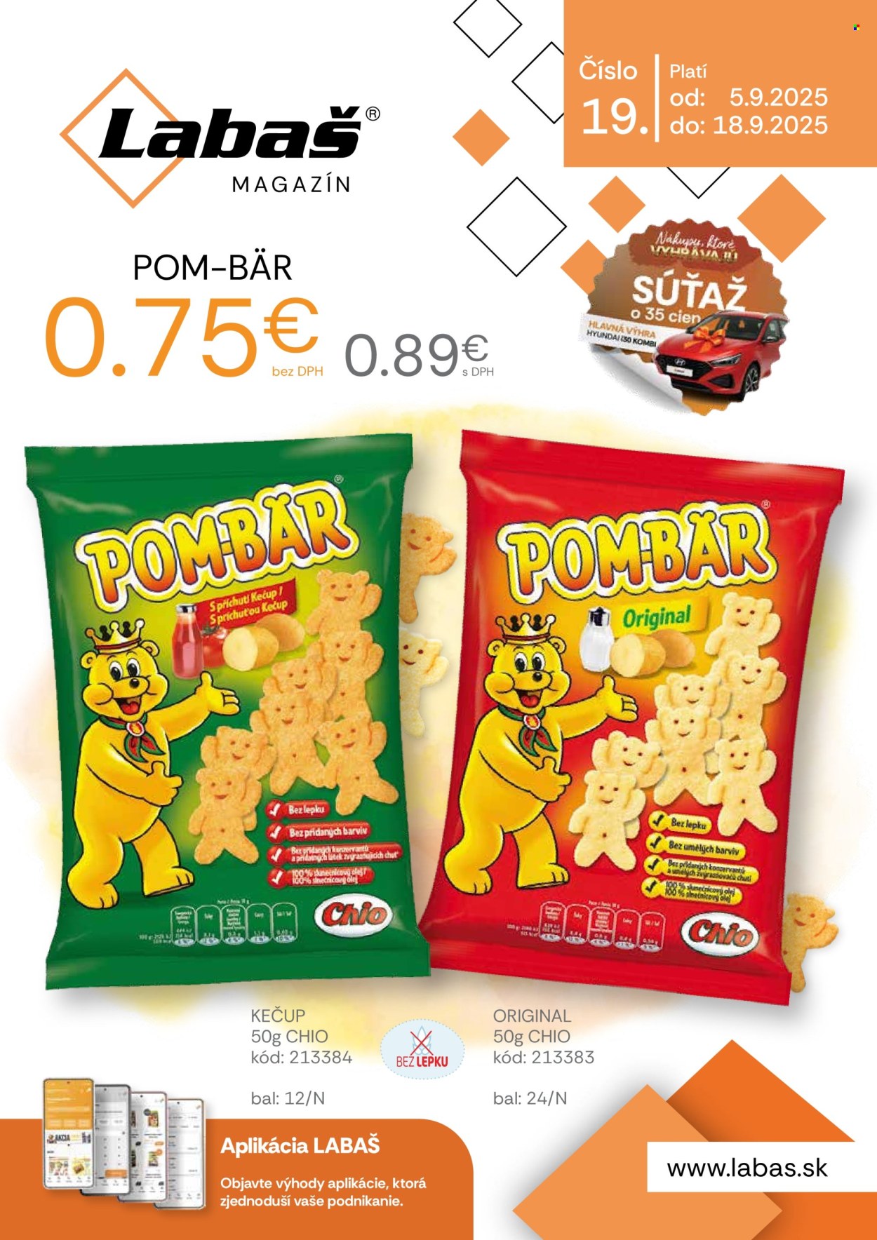 Leták Labaš - 5.9.2025 - 18.9.2025. Strana 1