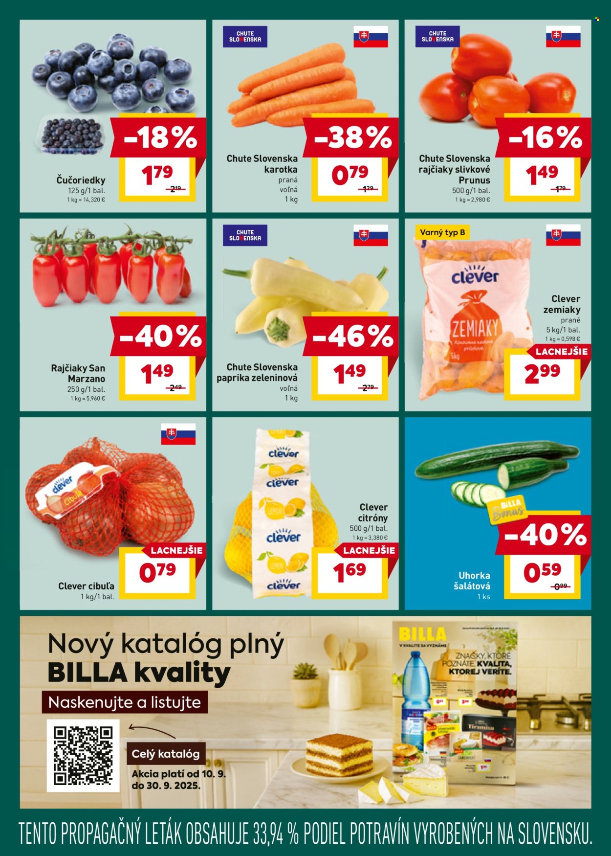 Leták Billa - 10.9.2025 - 16.9.2025. Strana 7