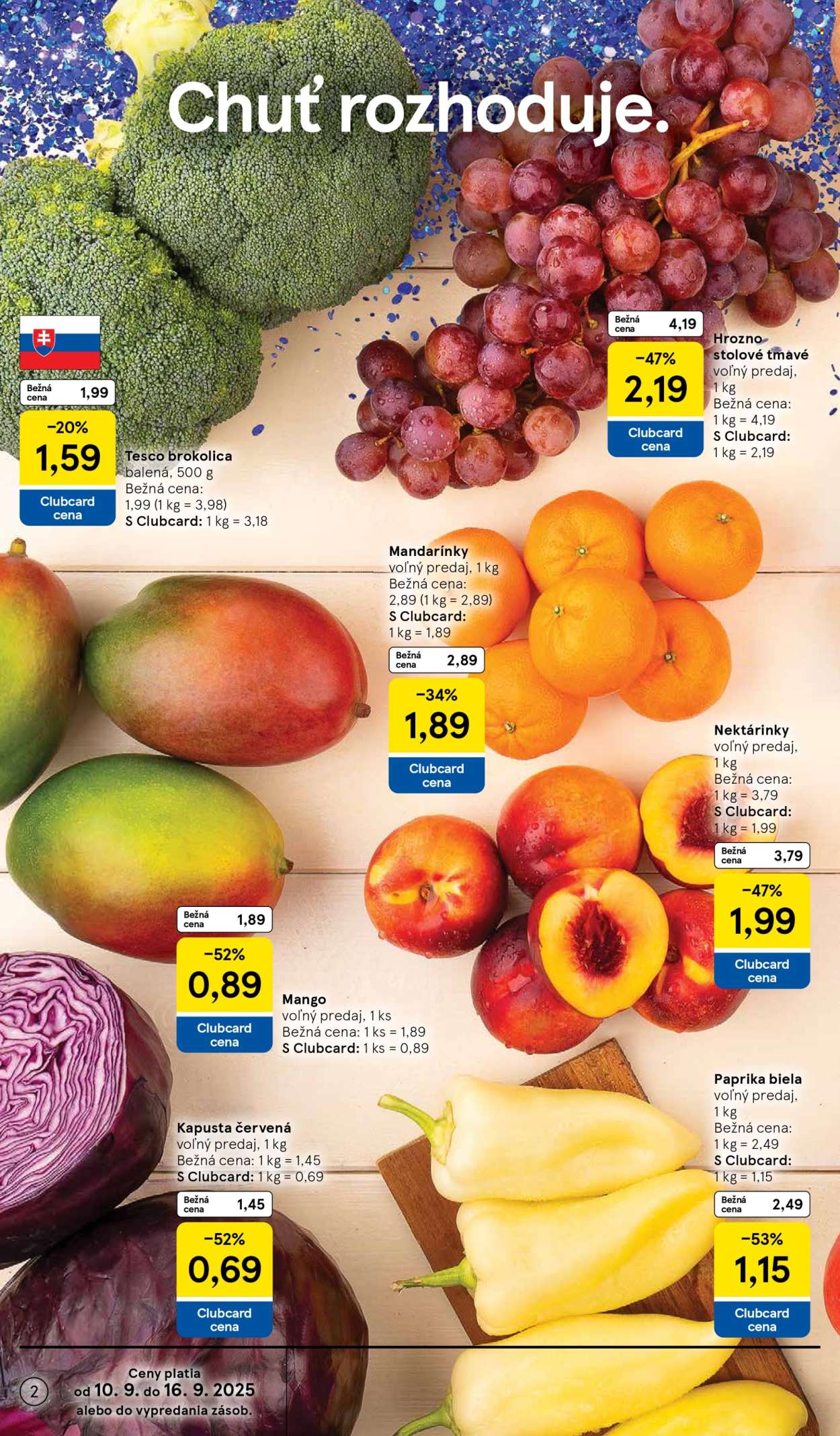 Leták TESCO supermarket - 10.9.2025 - 16.9.2025. Strana 2