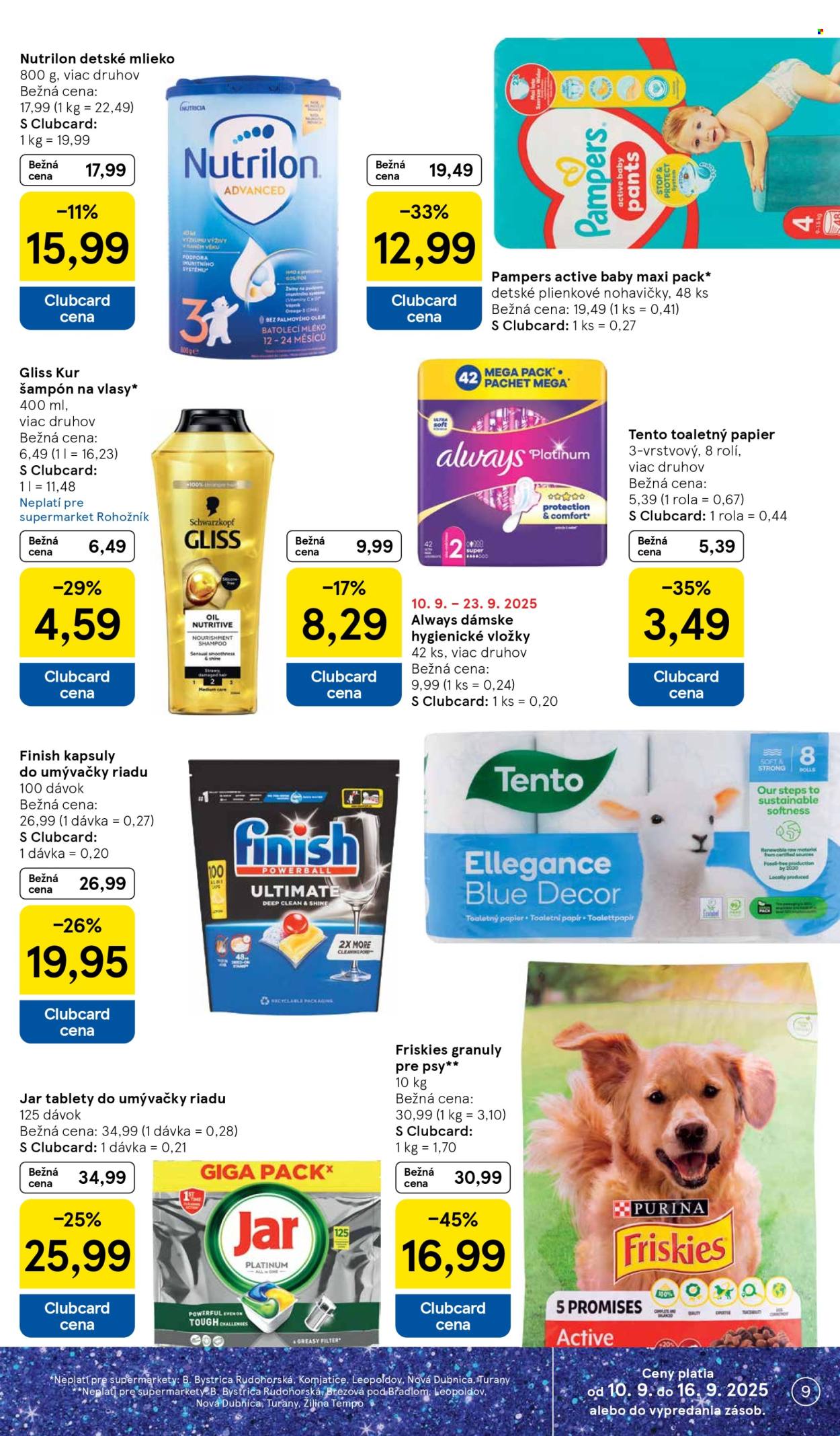 Leták TESCO supermarket - 10.9.2025 - 16.9.2025. Strana 9