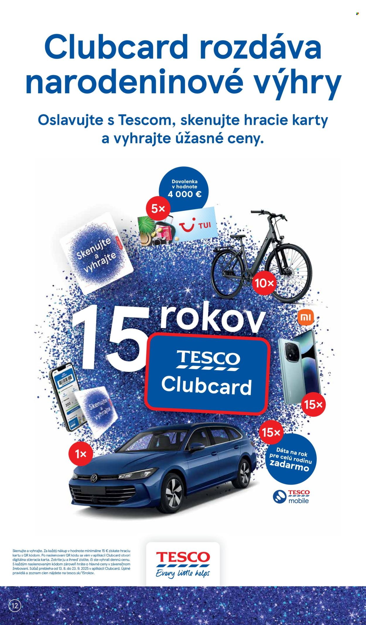 Leták TESCO supermarket - 10.9.2025 - 16.9.2025. Strana 12