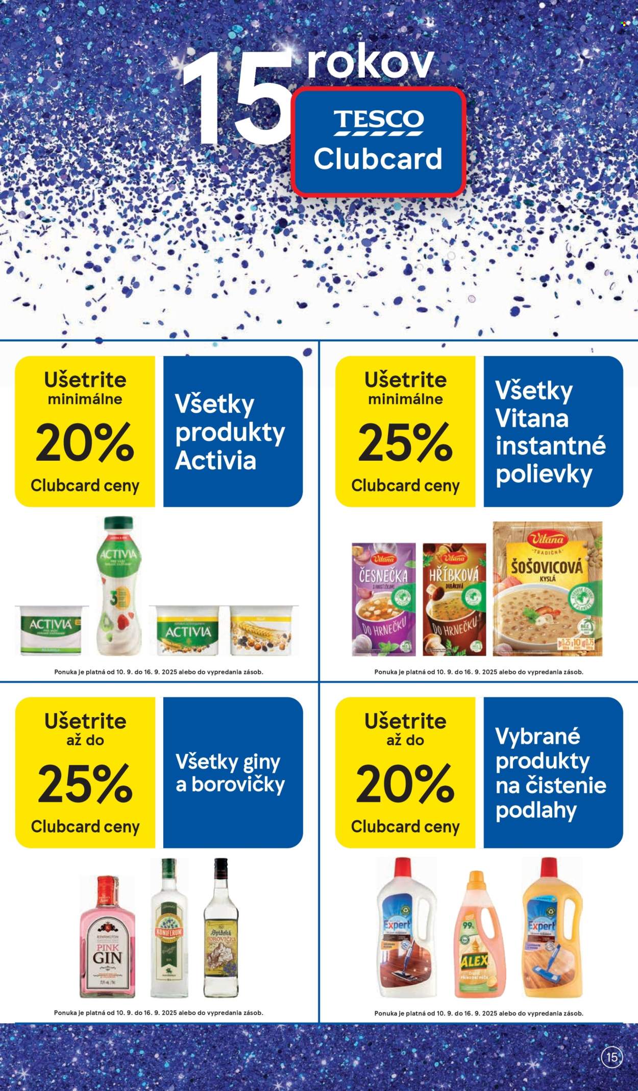 Leták TESCO supermarket - 10.9.2025 - 16.9.2025. Strana 15