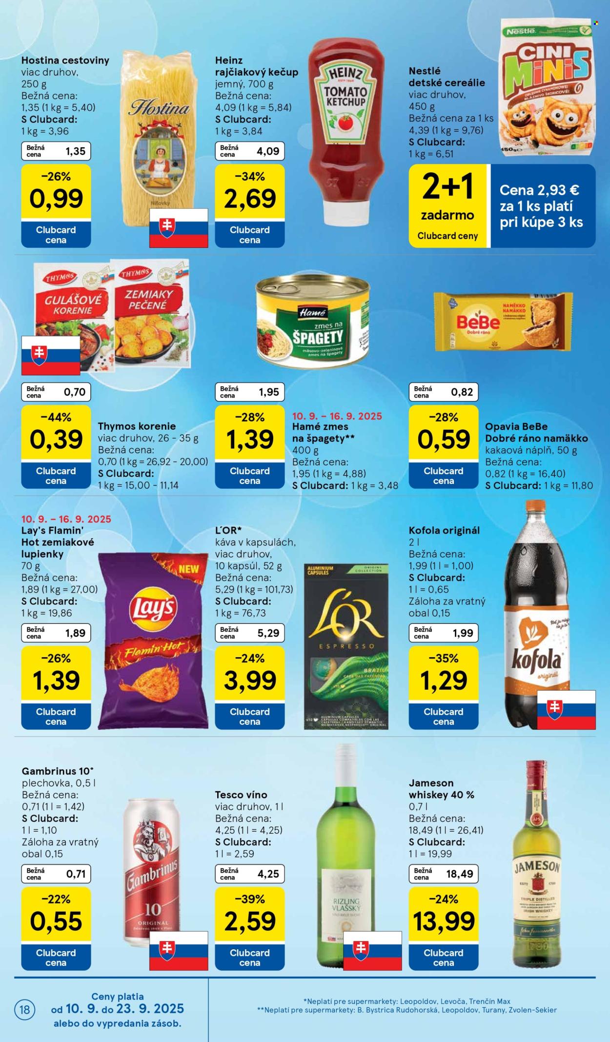 Leták TESCO supermarket - 10.9.2025 - 16.9.2025. Strana 18