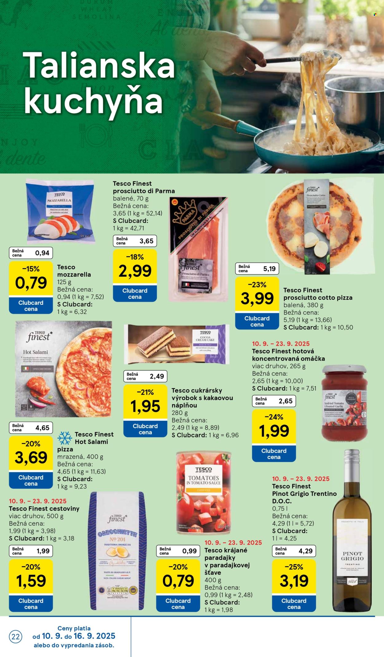 Leták TESCO - 10.9.2025 - 16.9.2025. Strana 22