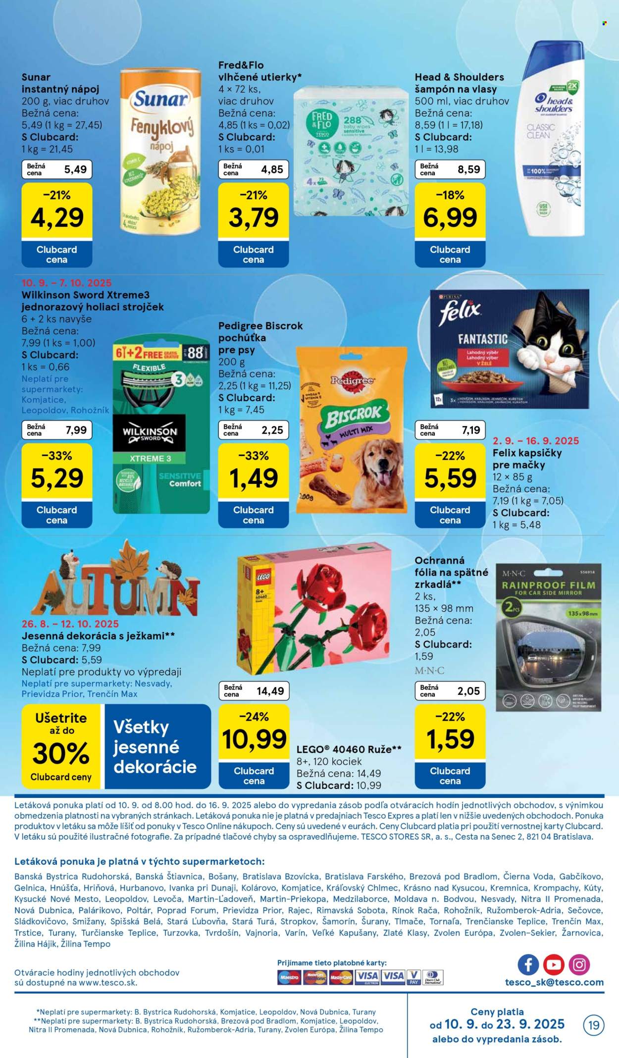 Leták TESCO supermarket - 10.9.2025 - 16.9.2025. Strana 19