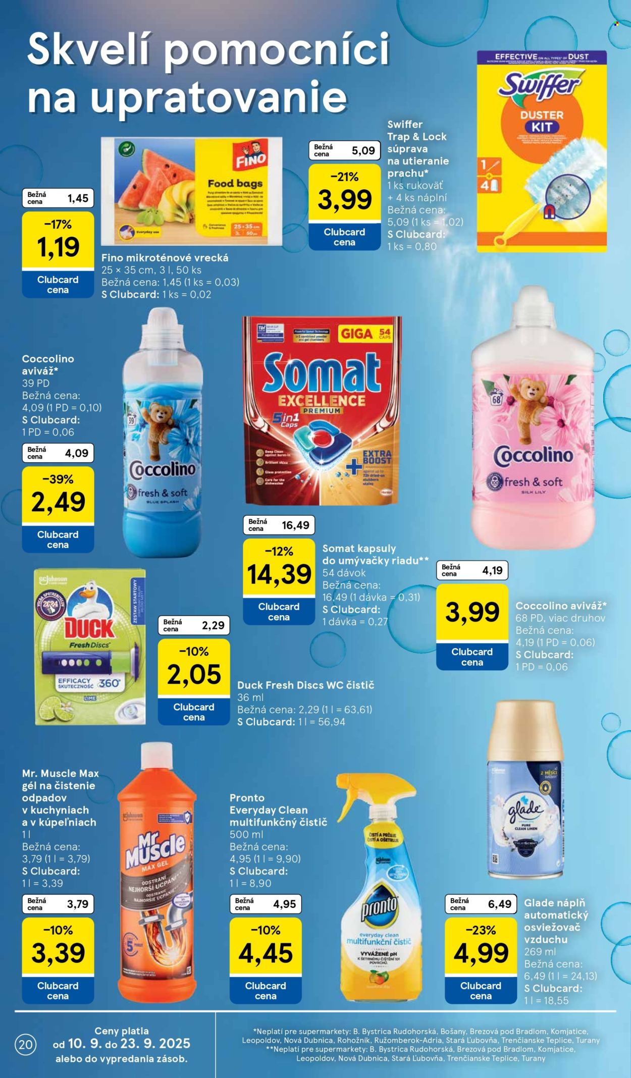Leták TESCO supermarket - 10.9.2025 - 16.9.2025. Strana 20