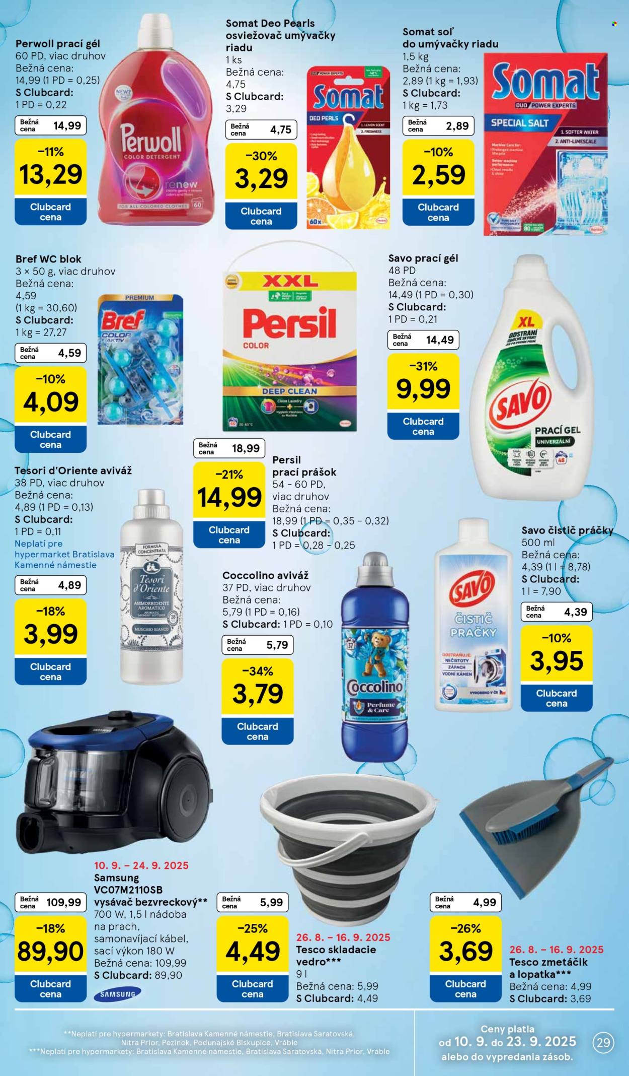 Leták TESCO - 10.9.2025 - 16.9.2025. Strana 29
