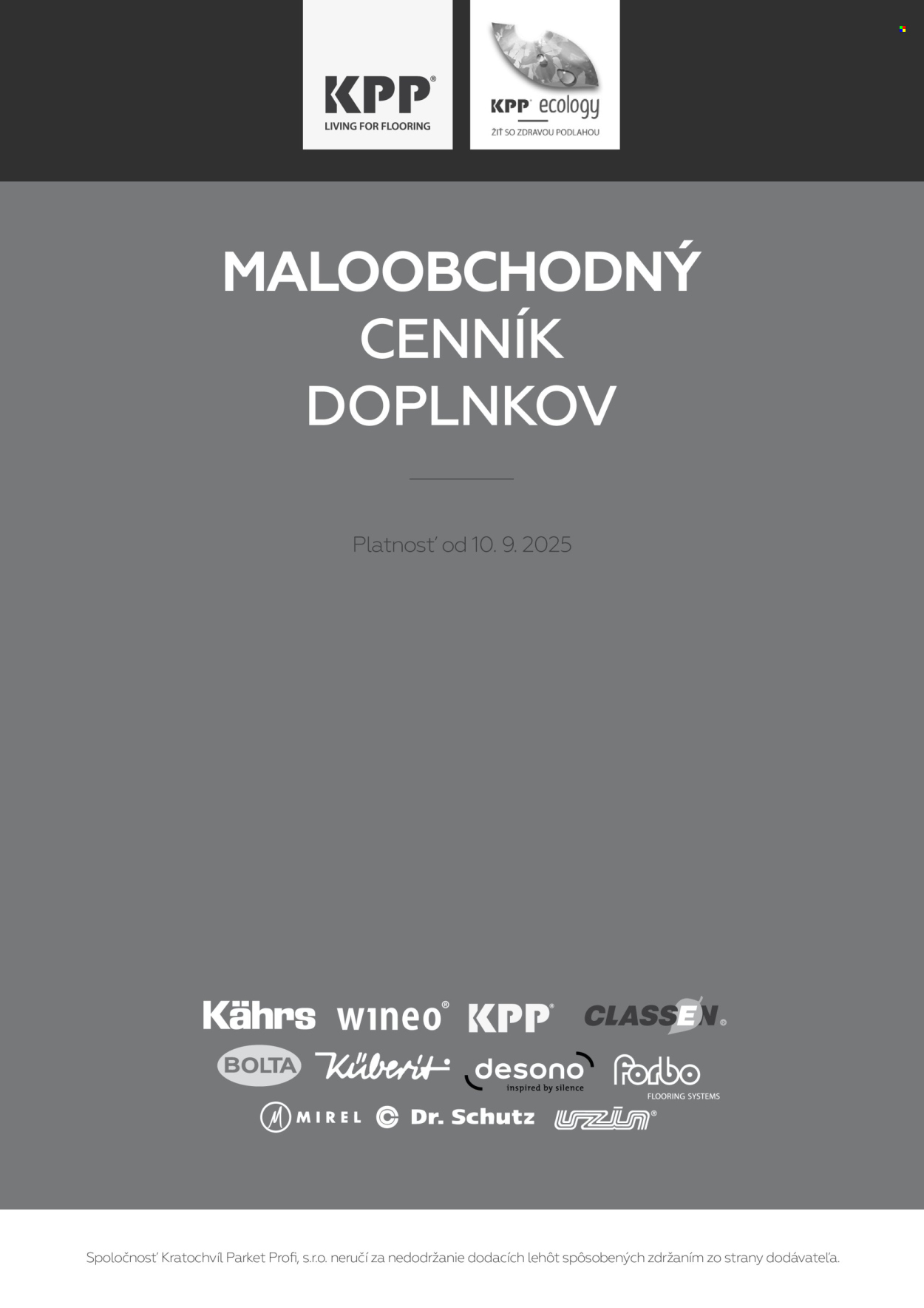 Leták KPP - 10.9.2025 - 6.7.2026. Strana 1