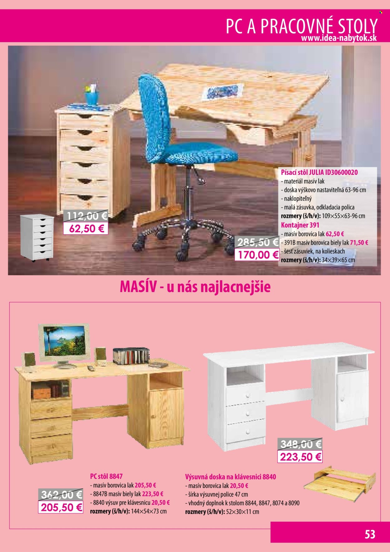 Leták IDEA nábytok. Strana 53