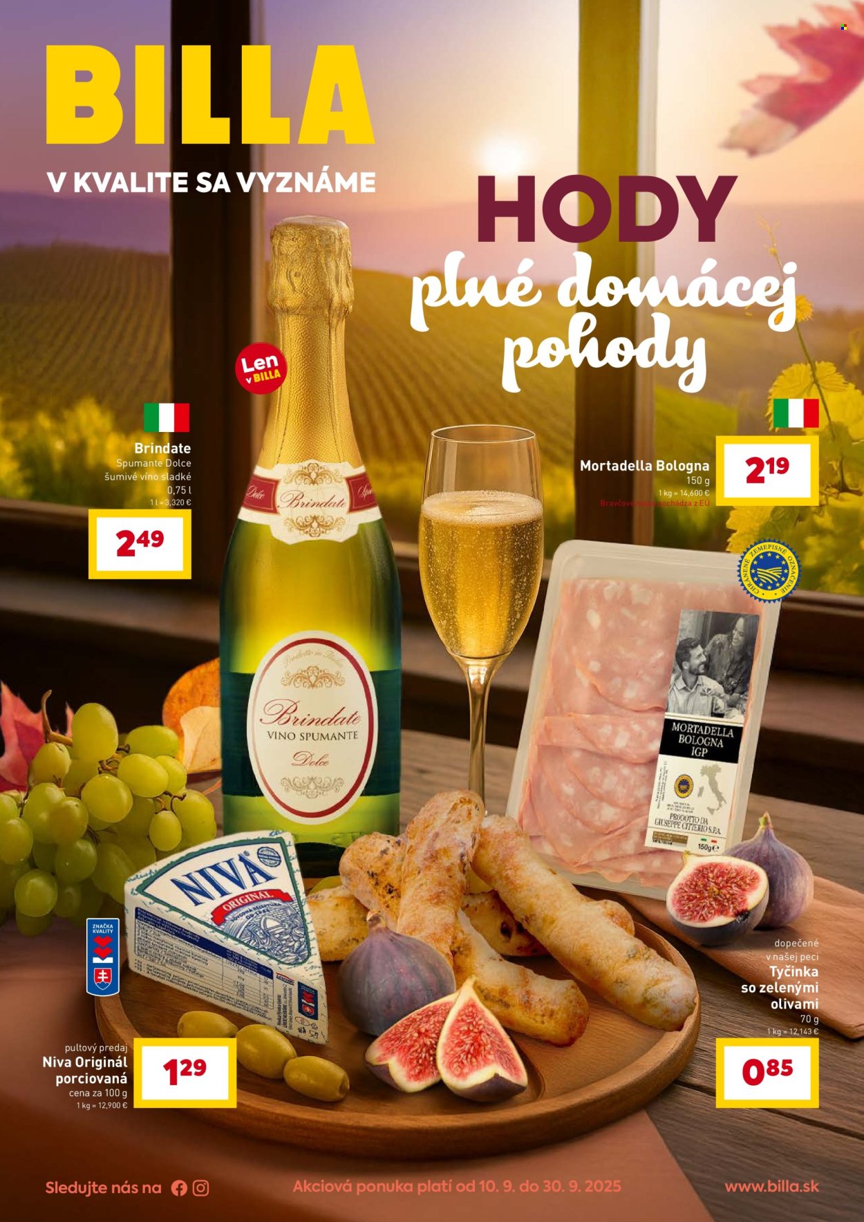 Leták Billa - 10.9.2025 - 30.9.2025. Strana 1