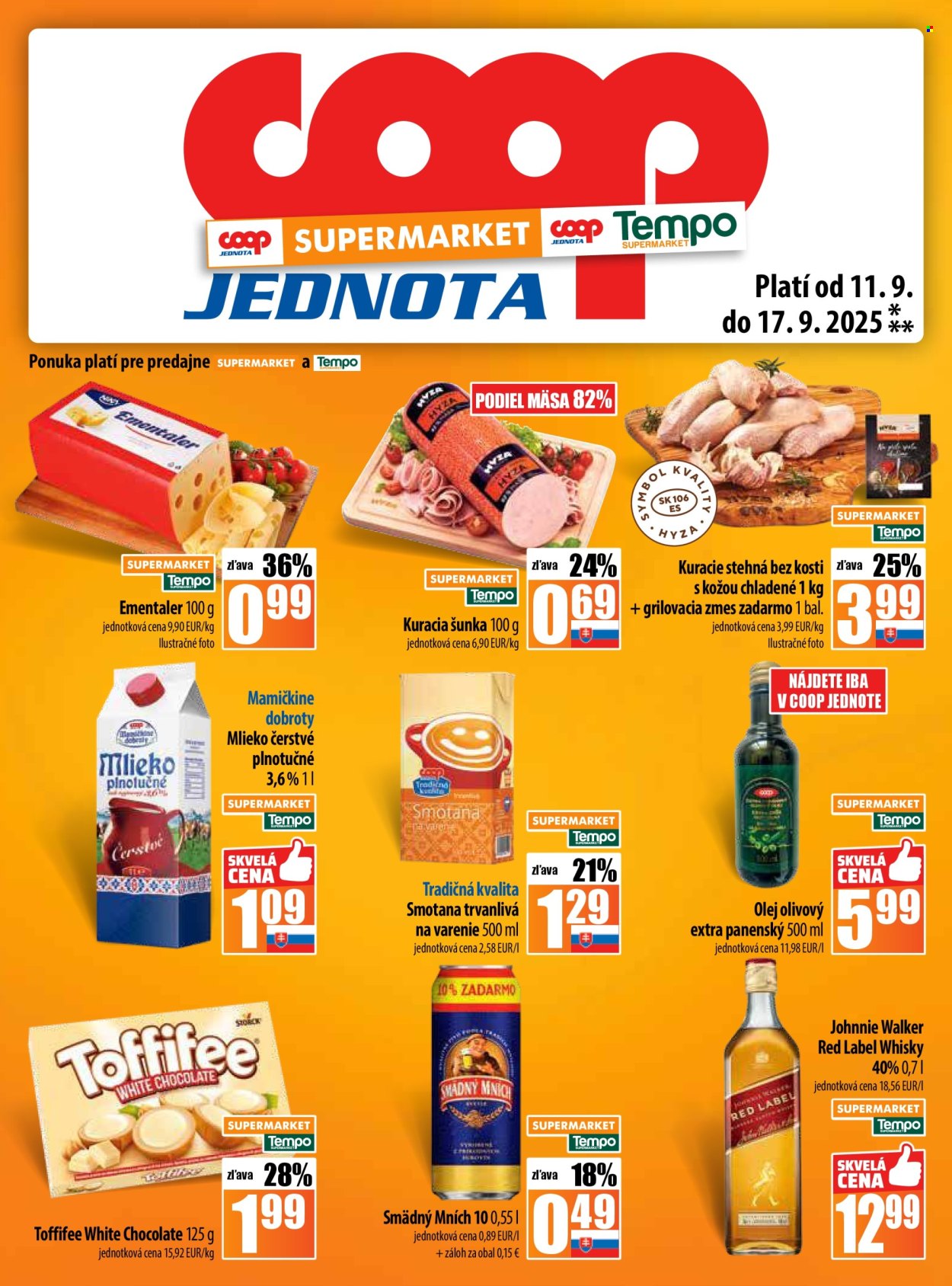 Leták COOP Jednota - 11.9.2025 - 17.9.2025. Strana 13