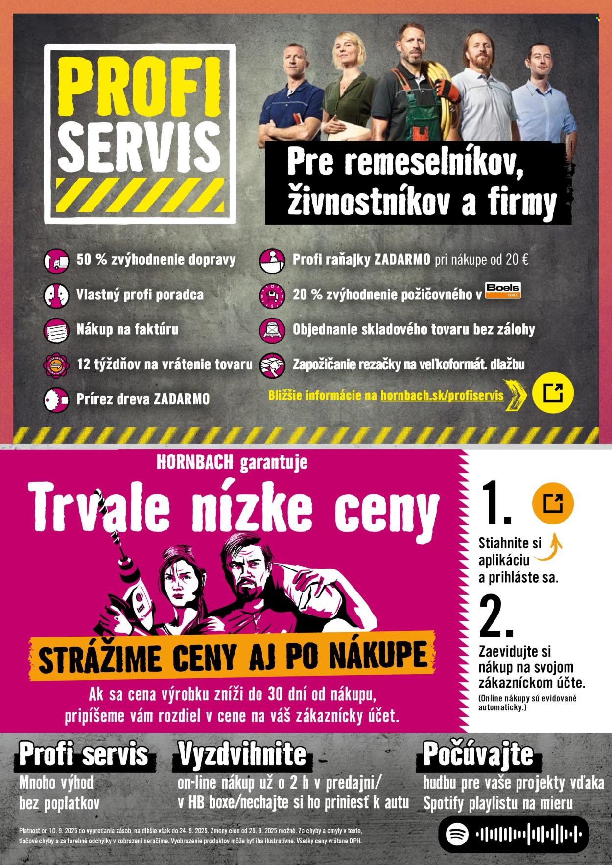 Leták Hornbach - 10.9.2025 - 24.9.2025. Strana 10