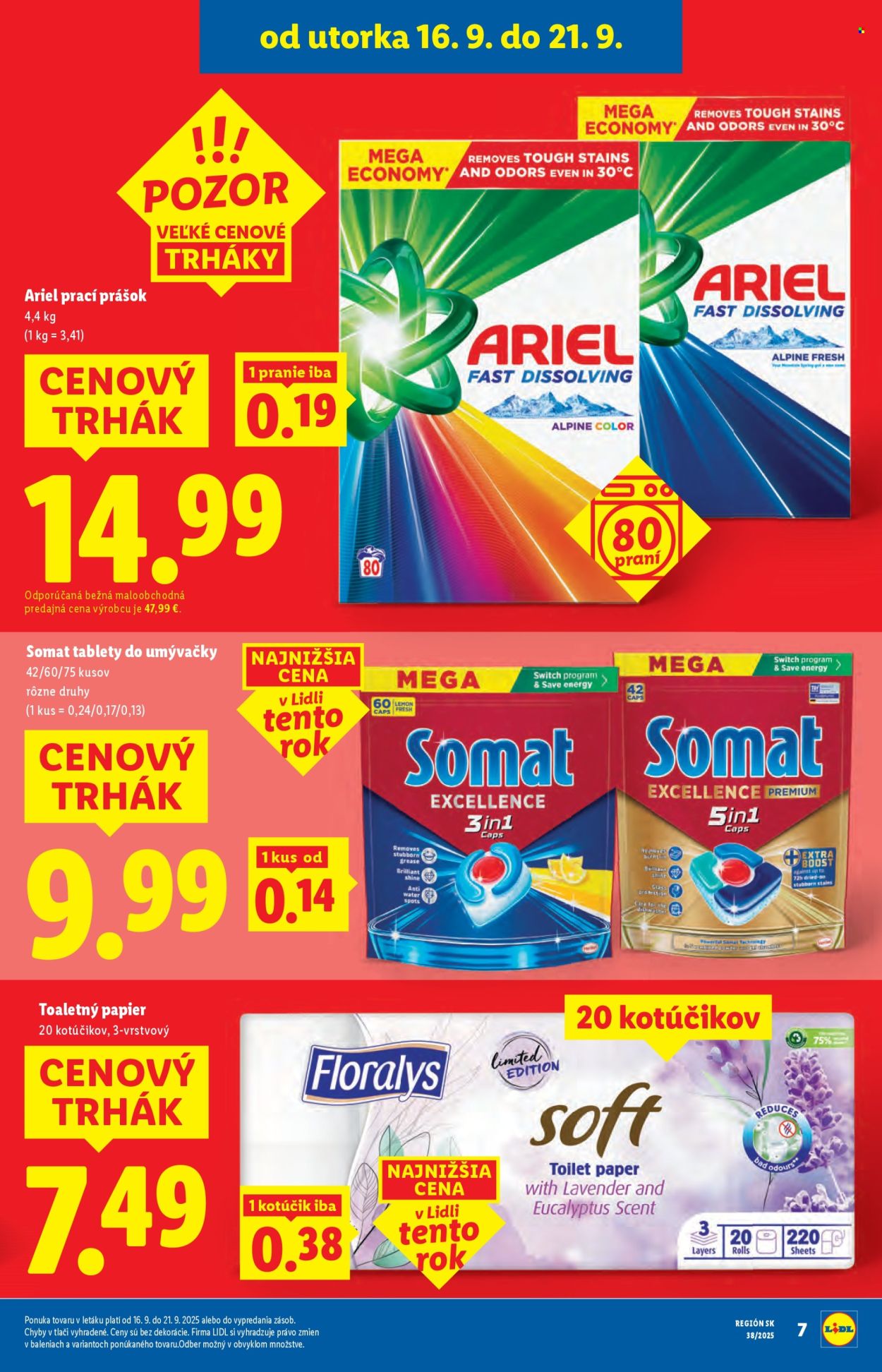 Leták Lidl - 16.9.2025 - 21.9.2025. Strana 7