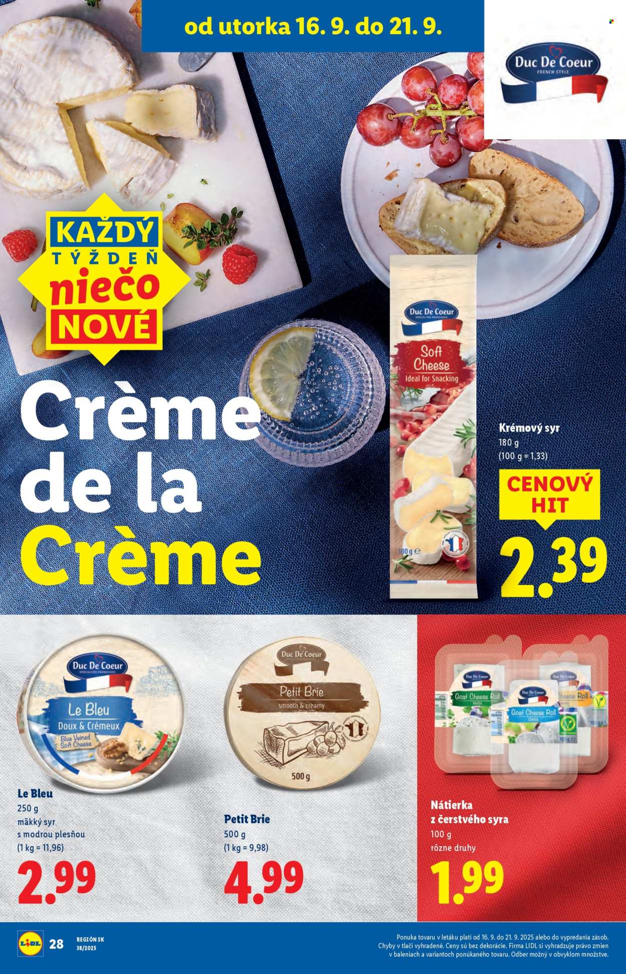 Leták Lidl - 16.9.2025 - 21.9.2025. Strana 28