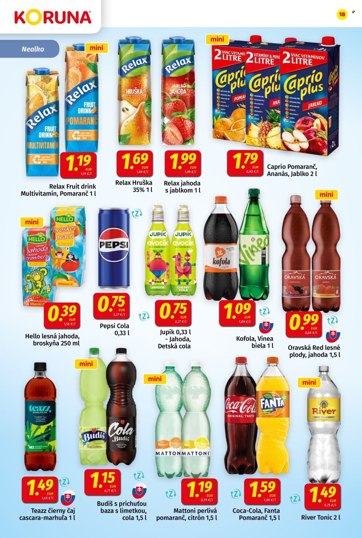 Leták Potraviny KORUNA - 12.9.2025 - 24.9.2025. Strana 18