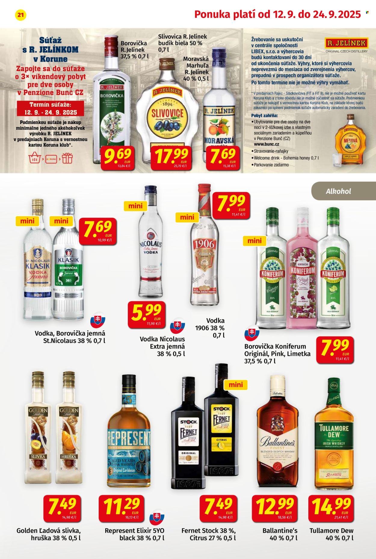 Leták Potraviny KORUNA - 12.9.2025 - 24.9.2025. Strana 21