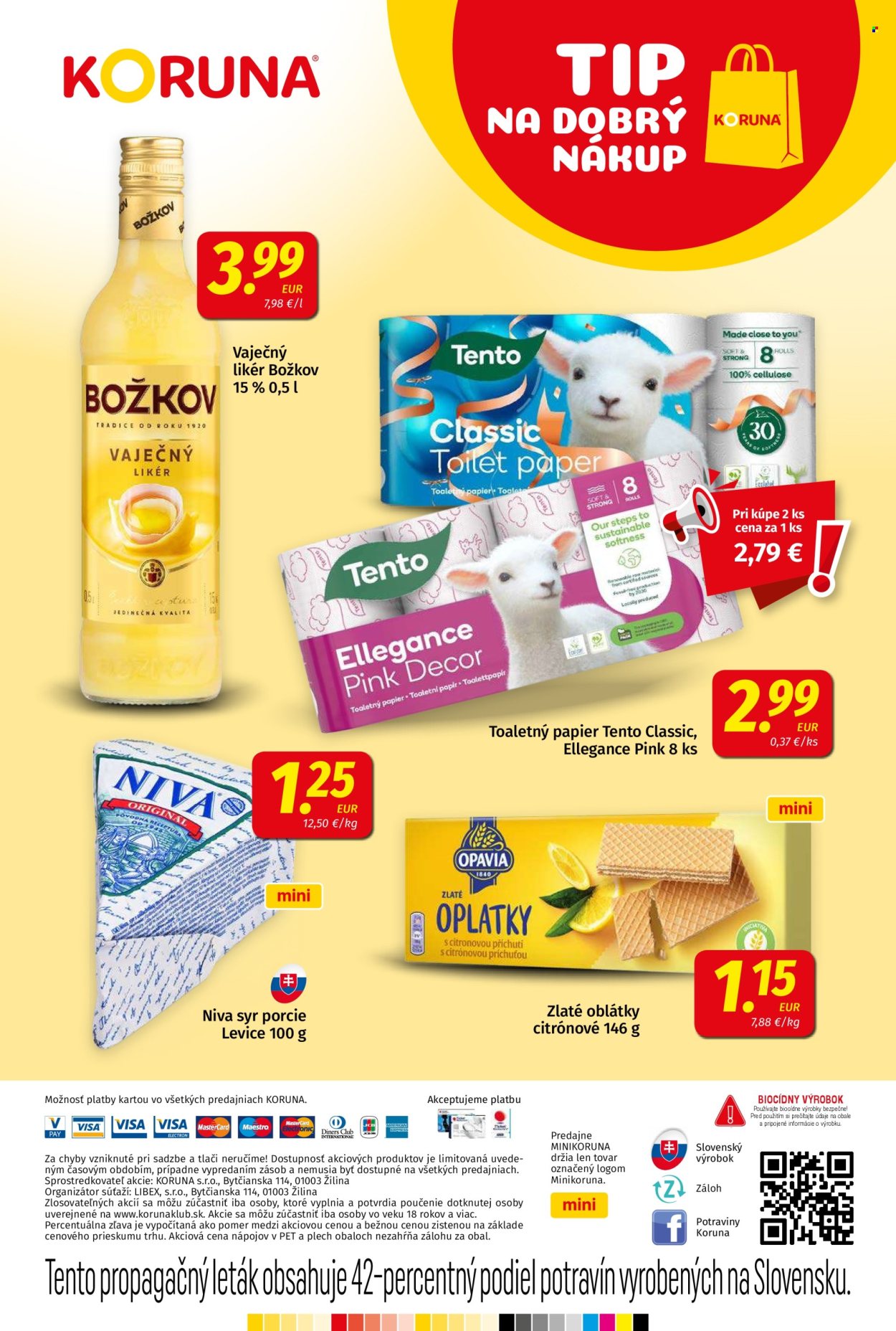 Leták Potraviny KORUNA - 12.9.2025 - 24.9.2025. Strana 24