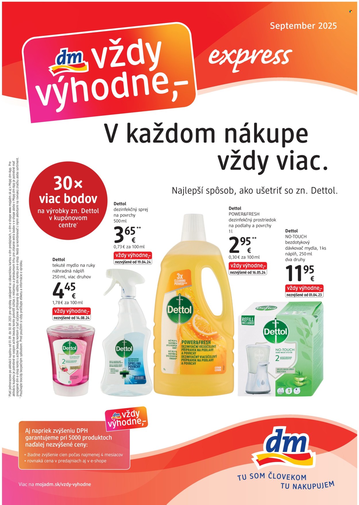 Leták dm drogerie - 1.9.2025 - 30.9.2025. Strana 1