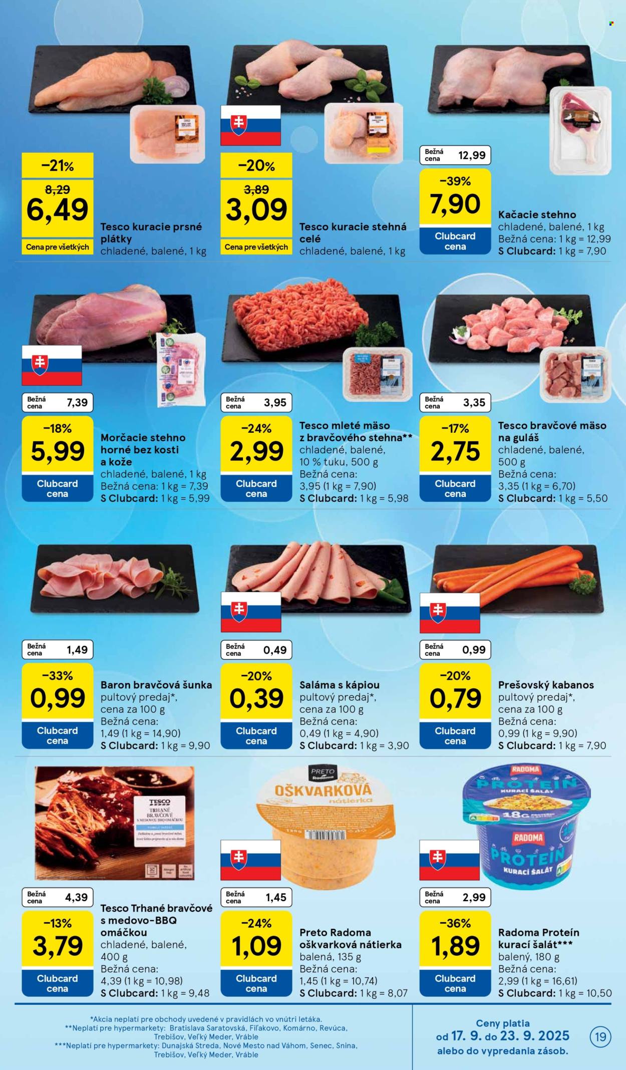 Leták TESCO - 17.9.2025 - 23.9.2025. Strana 19