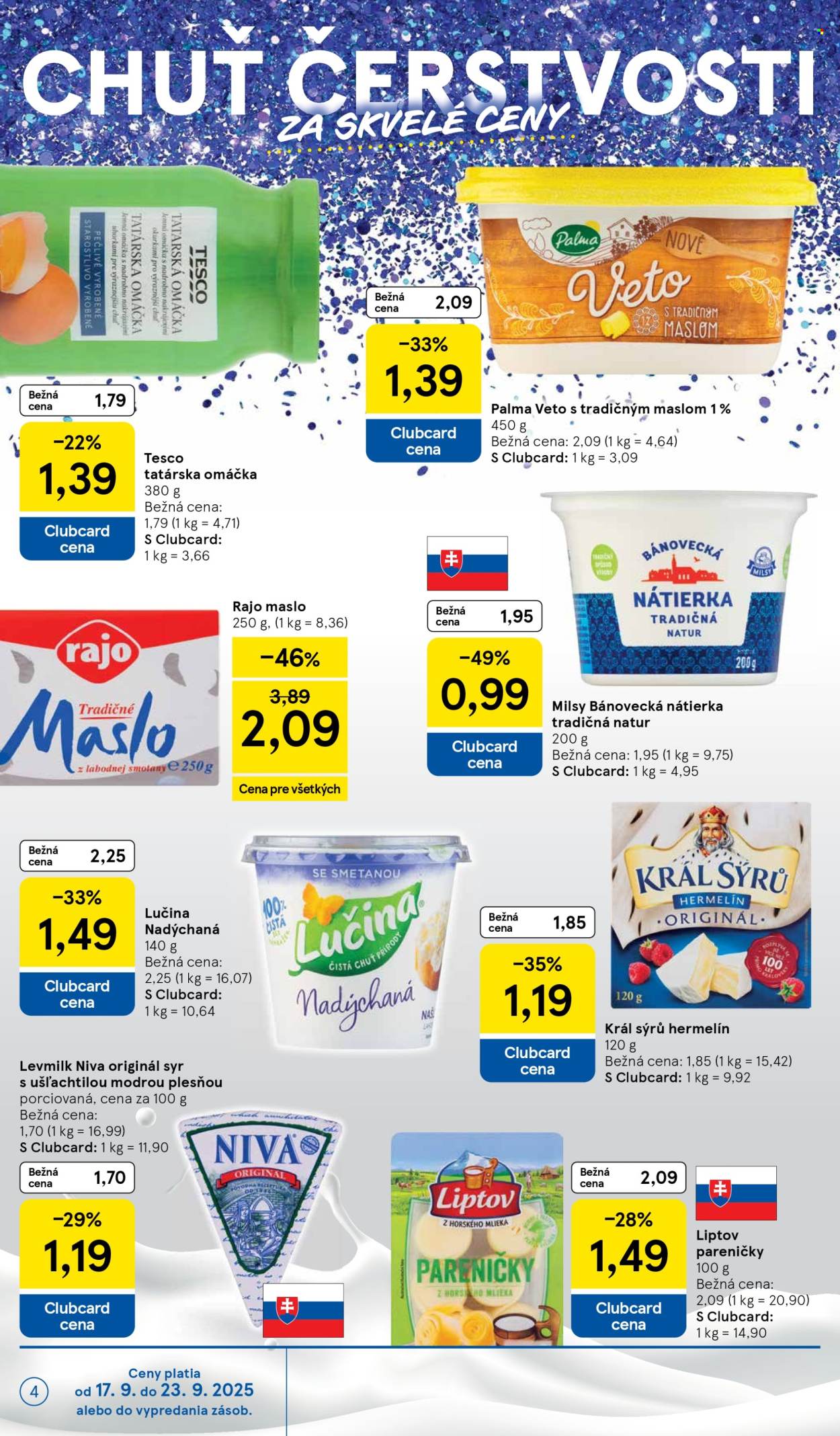 Leták TESCO supermarket - 17.9.2025 - 23.9.2025. Strana 4