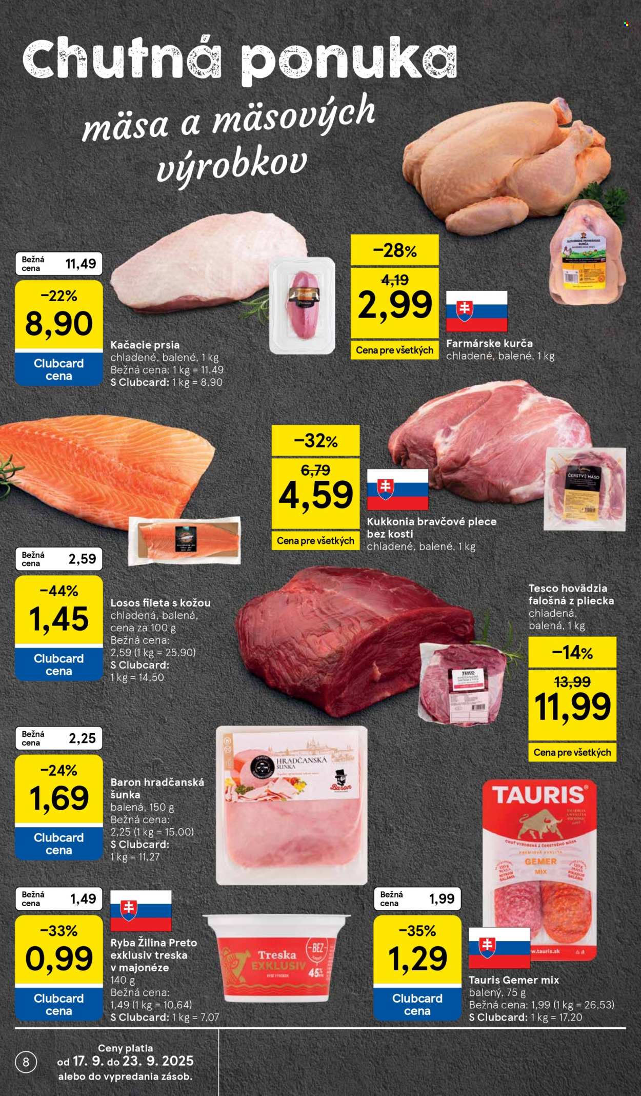 Leták TESCO supermarket - 17.9.2025 - 23.9.2025. Strana 8