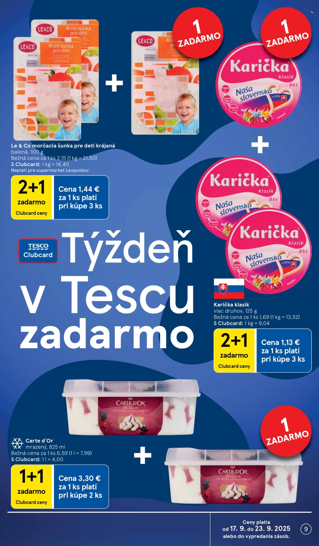 Leták TESCO supermarket - 17.9.2025 - 23.9.2025. Strana 9
