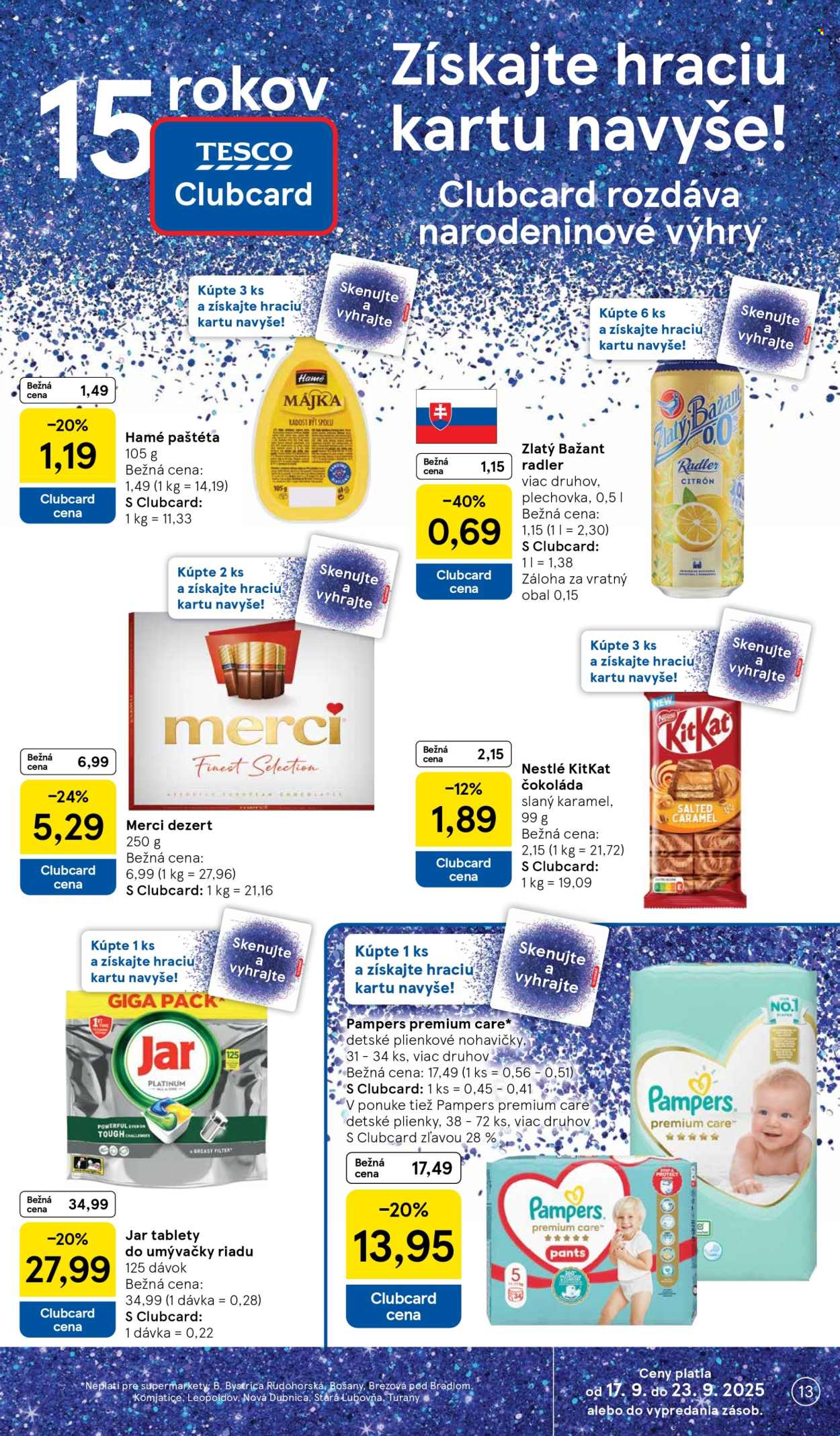 Leták TESCO supermarket - 17.9.2025 - 23.9.2025. Strana 13