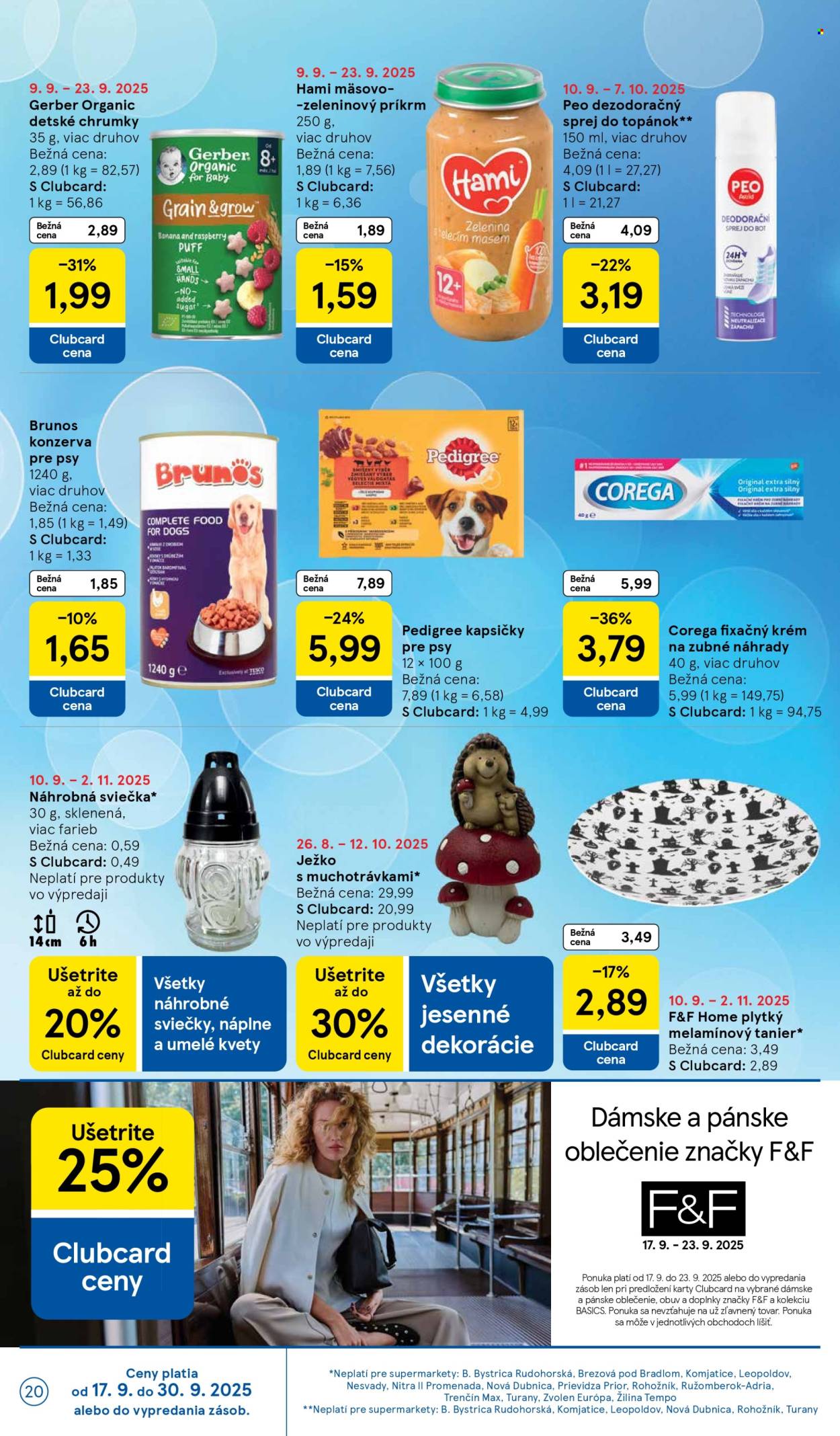 Leták TESCO supermarket - 17.9.2025 - 23.9.2025. Strana 20