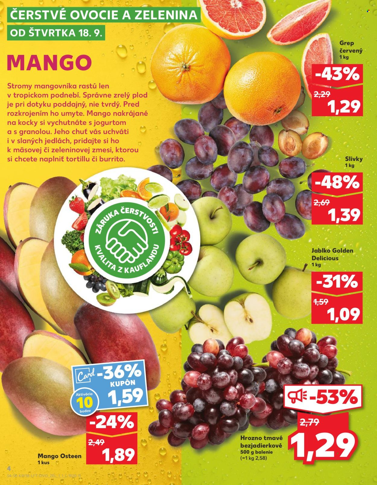 Leták Kaufland - 18.9.2025 - 24.9.2025. Strana 4