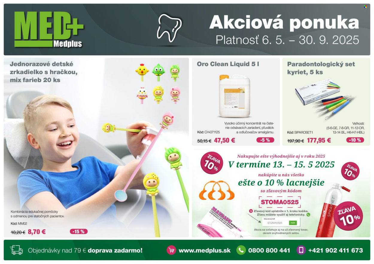 Leták Medplus - 6.5.2025 - 30.9.2025. Strana 1