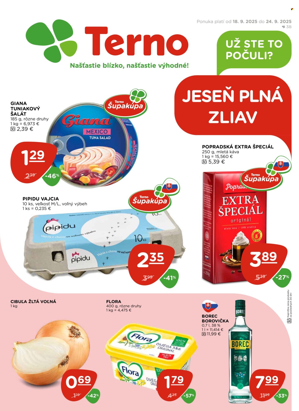Leták Terno - 18.9.2025 - 24.9.2025. Strana 1