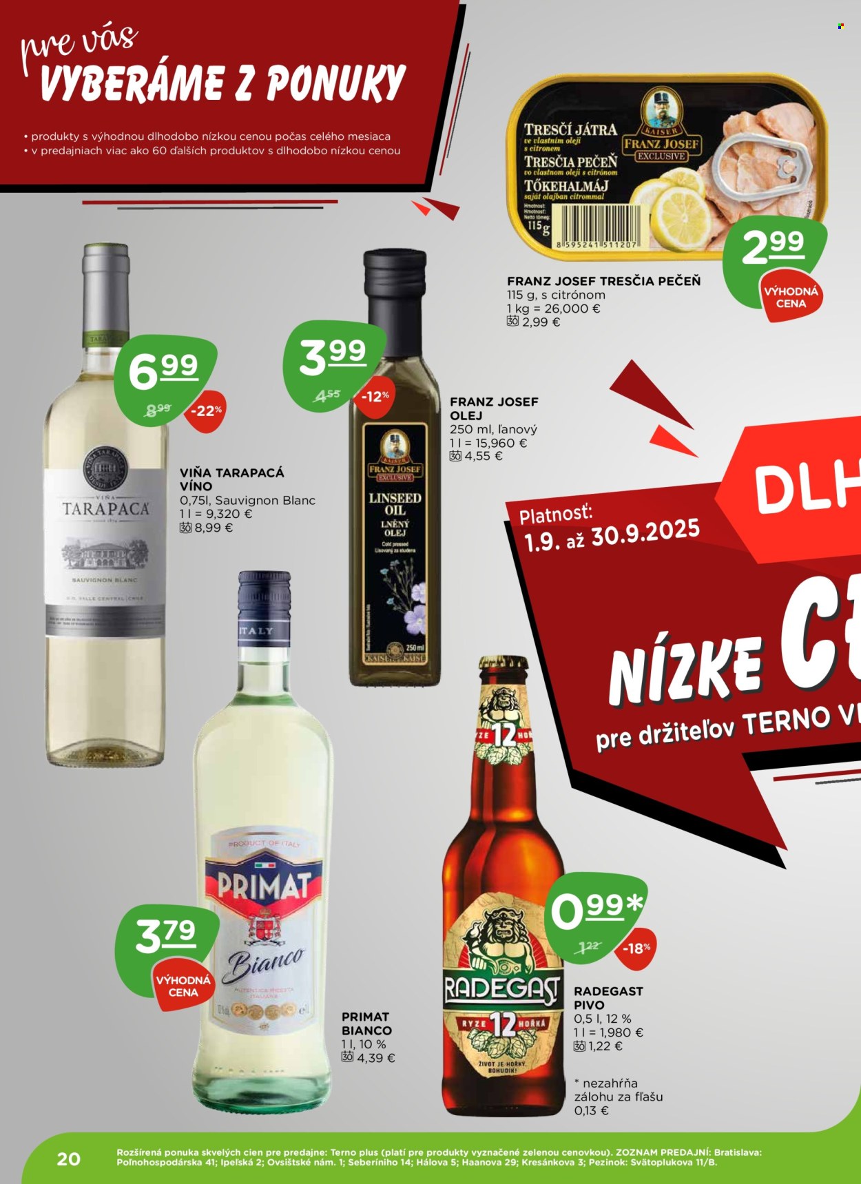 Leták Terno - 18.9.2025 - 24.9.2025. Strana 20