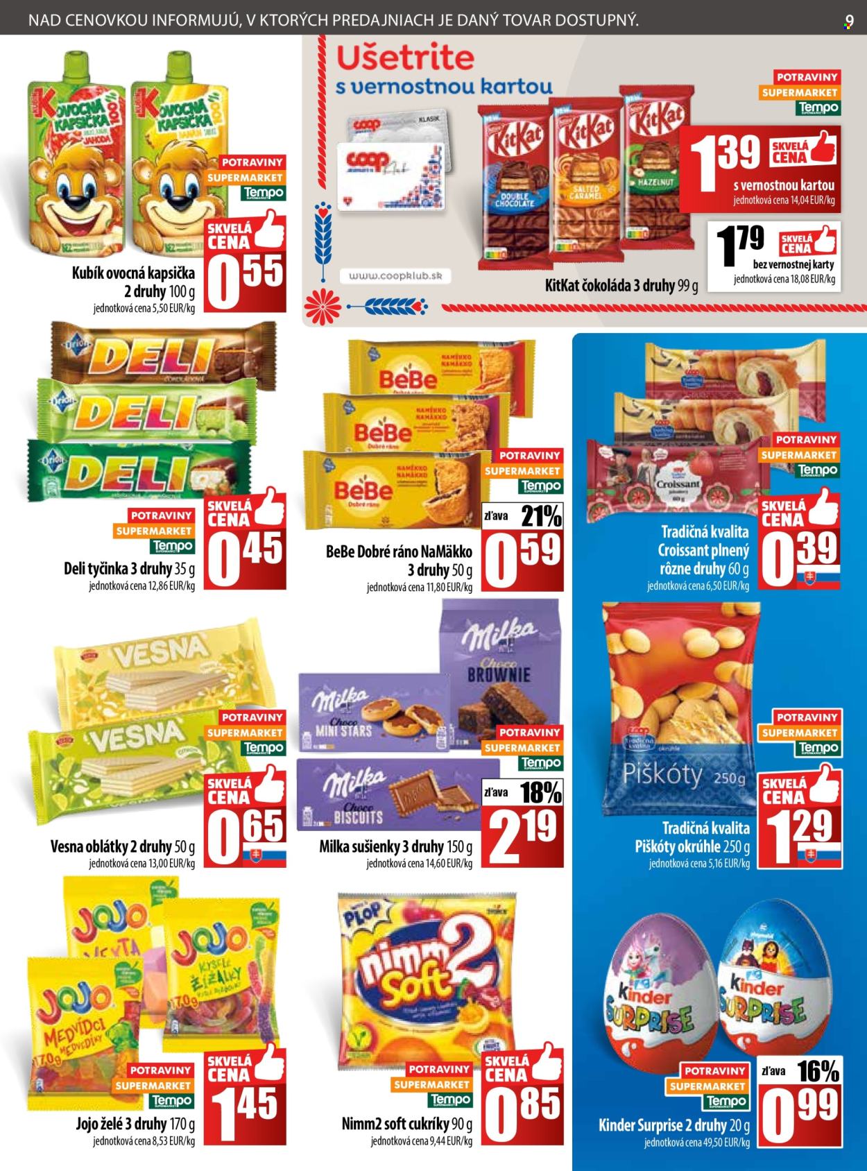 Leták COOP Jednota - 18.9.2025 - 24.9.2025. Strana 9