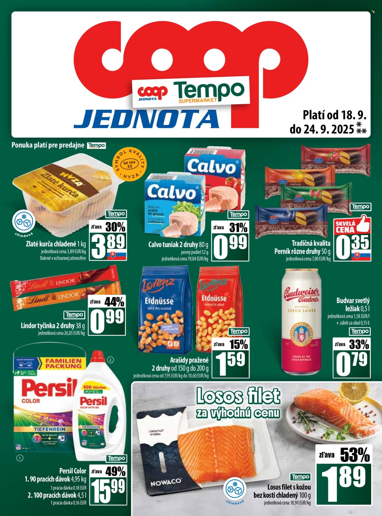 Leták COOP Jednota - 18.9.2025 - 24.9.2025. Strana 25