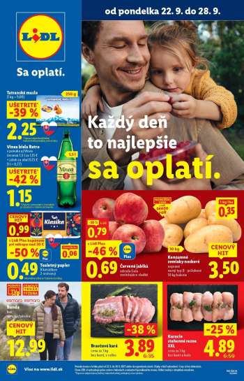 Leták Lidl - 22.9.2025 - 28.9.2025.