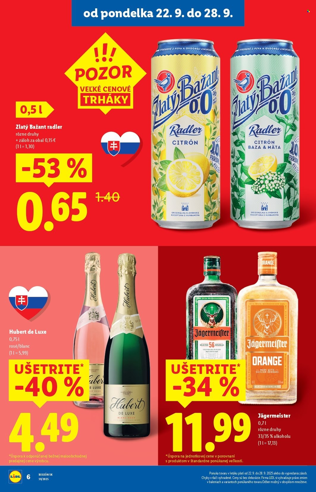 Leták Lidl - 22.9.2025 - 28.9.2025. Strana 6