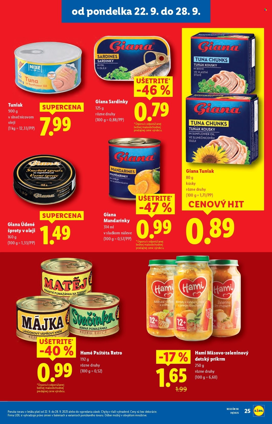 Leták Lidl - 22.9.2025 - 28.9.2025. Strana 37