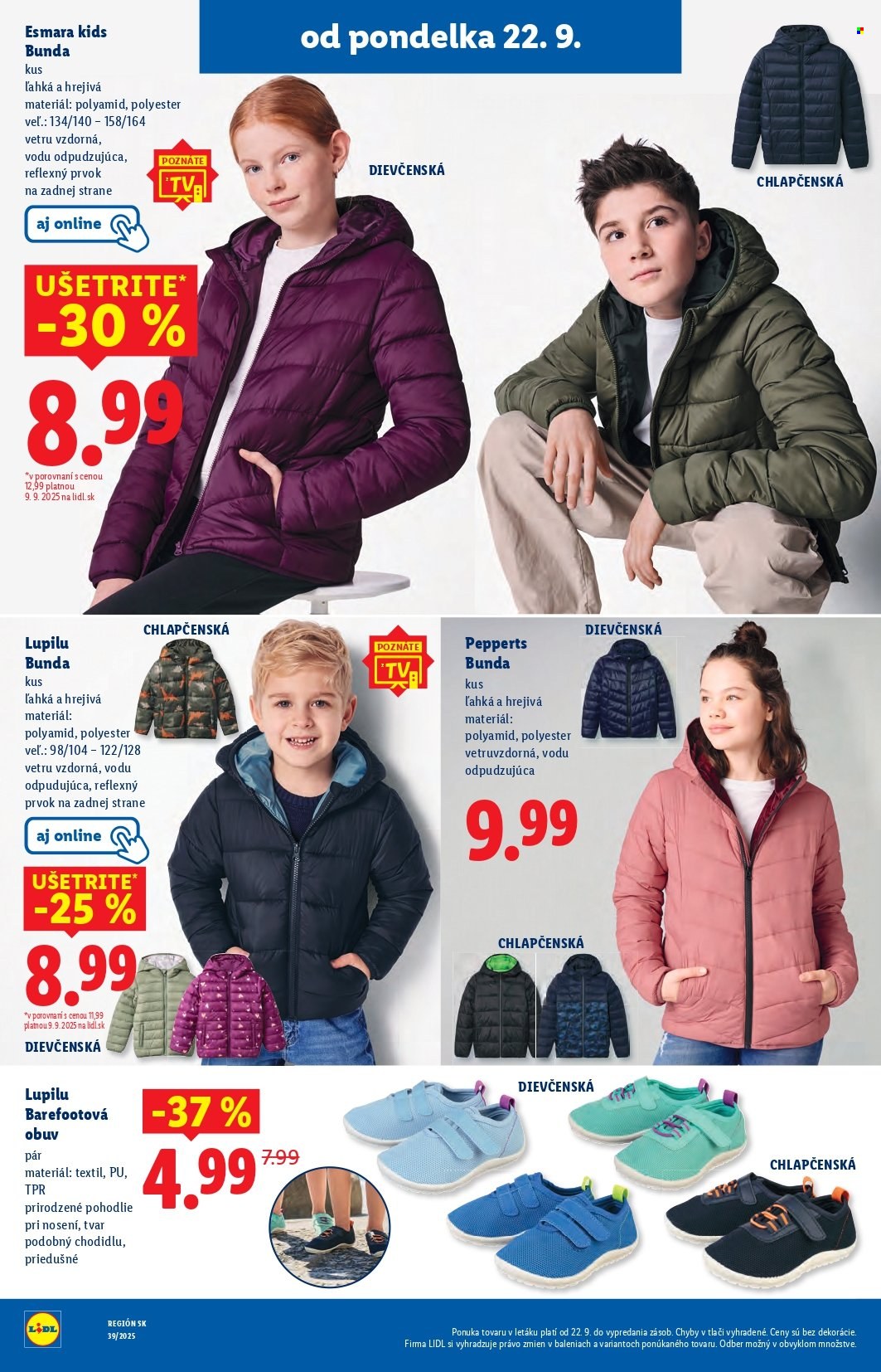 Leták Lidl - 22.9.2025 - 28.9.2025. Strana 59