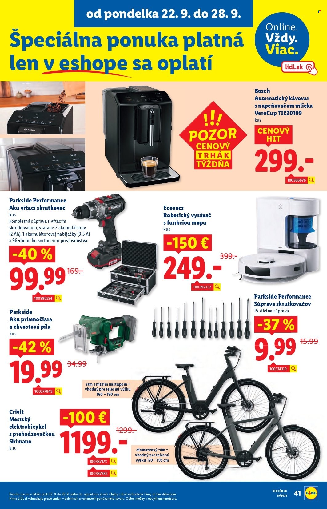Leták Lidl - 22.9.2025 - 28.9.2025. Strana 61