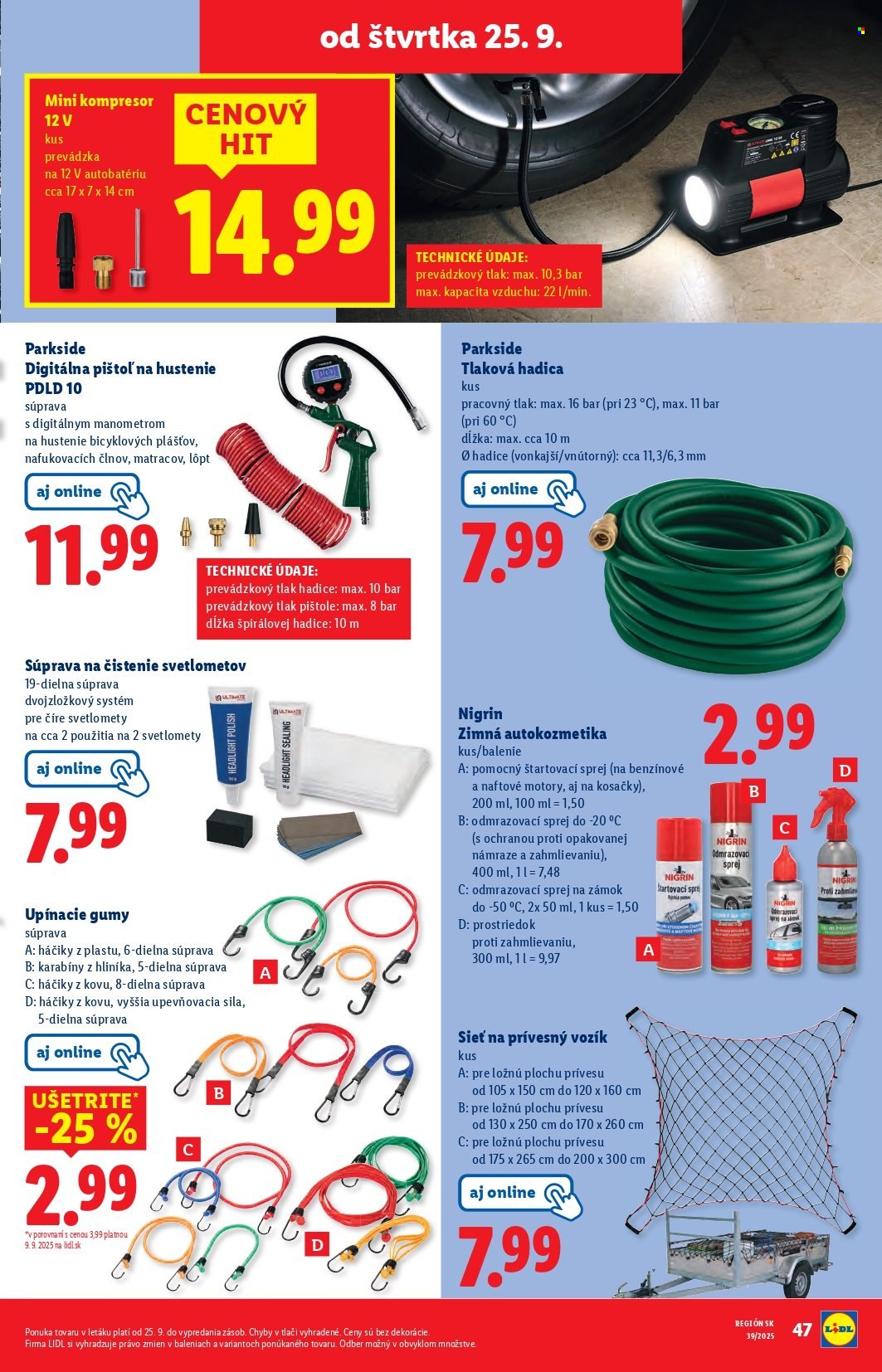Leták Lidl - 22.9.2025 - 28.9.2025. Strana 85
