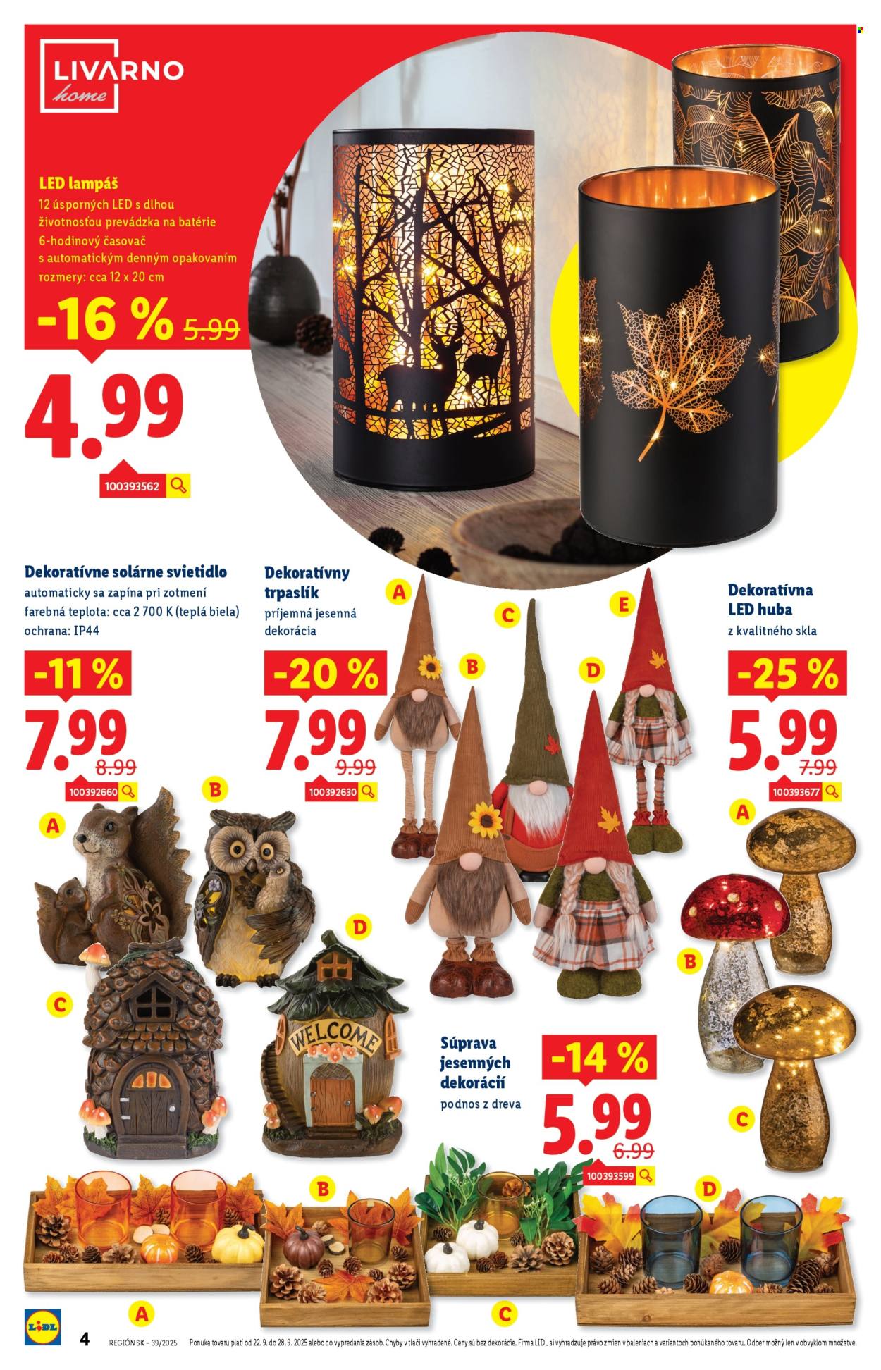 Leták Lidl - 22.9.2025 - 28.9.2025. Strana 4