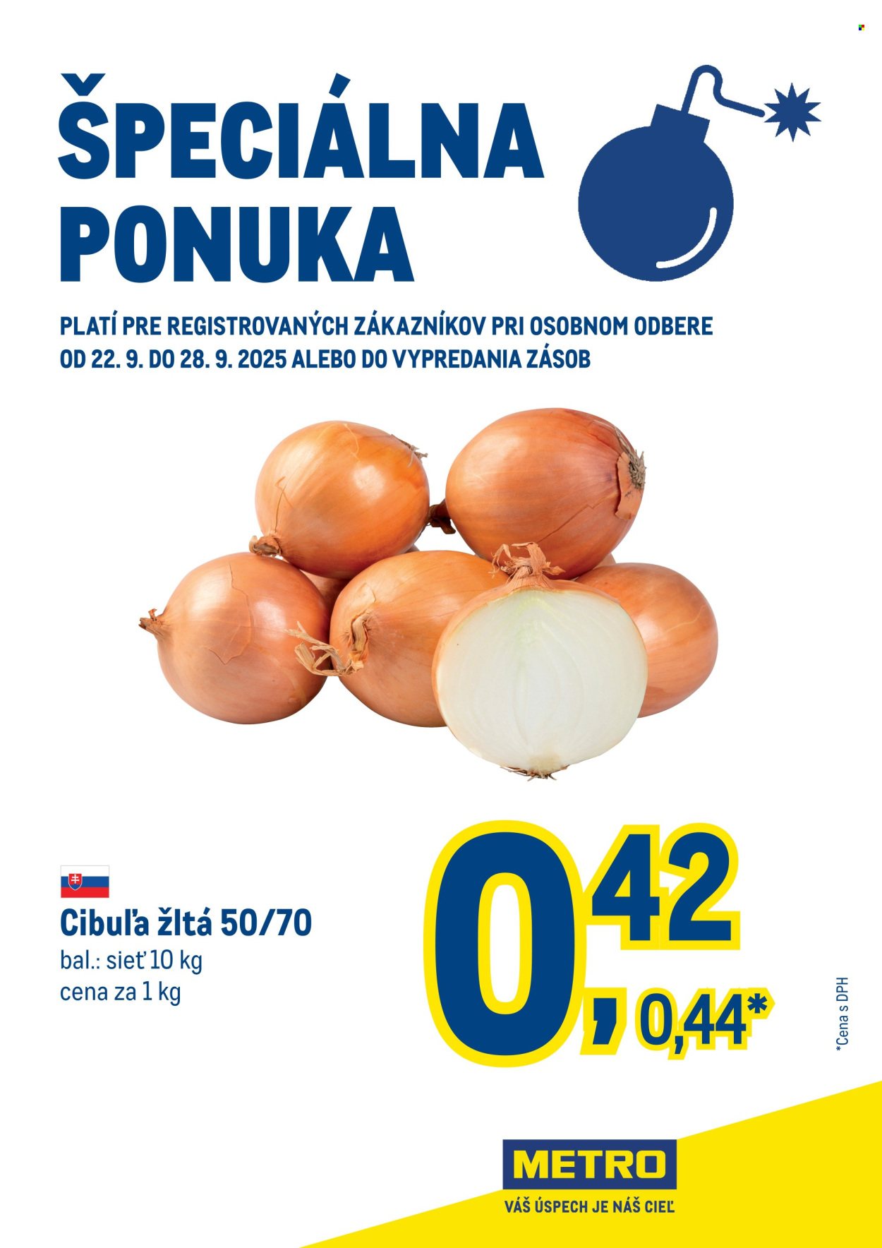 Leták Metro - 22.9.2025 - 28.9.2025. Strana 1