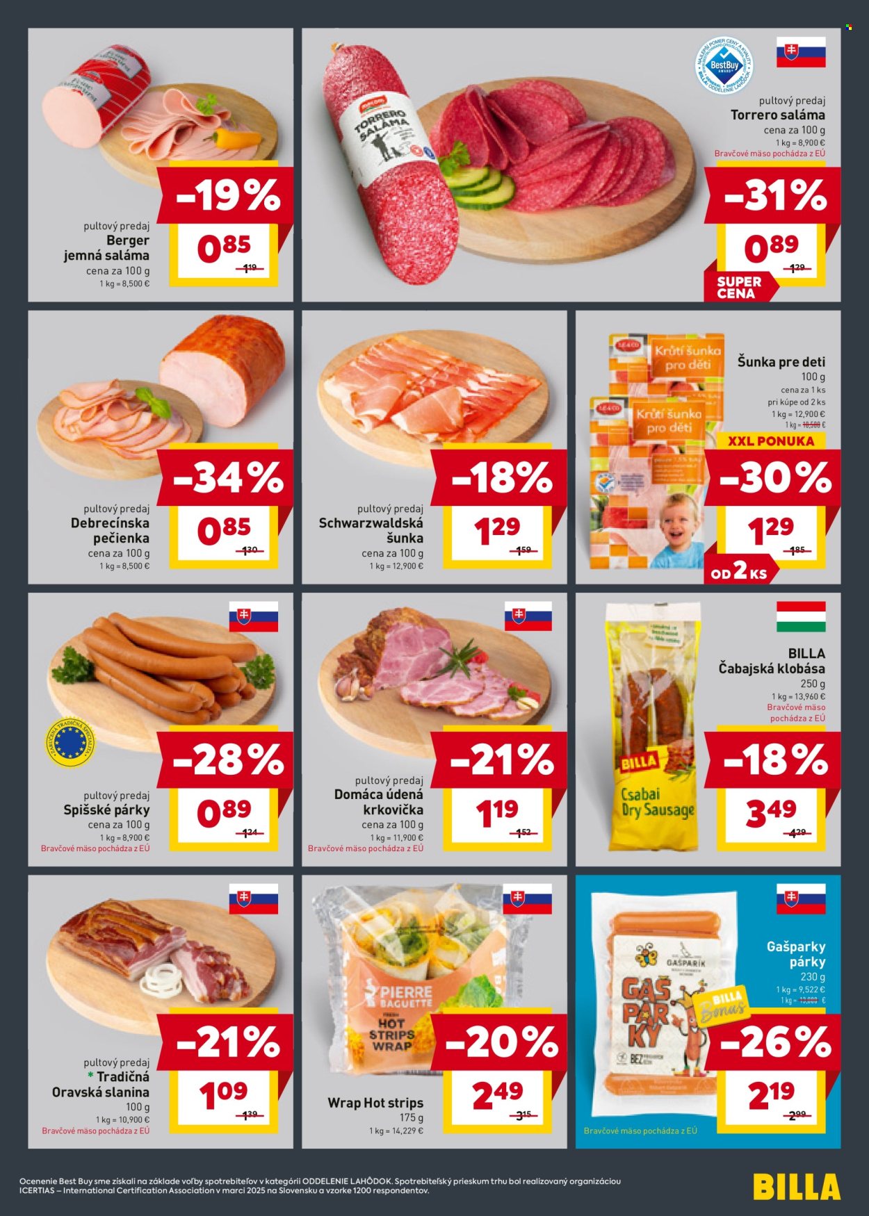 Leták Billa - 24.9.2025 - 30.9.2025. Strana 9