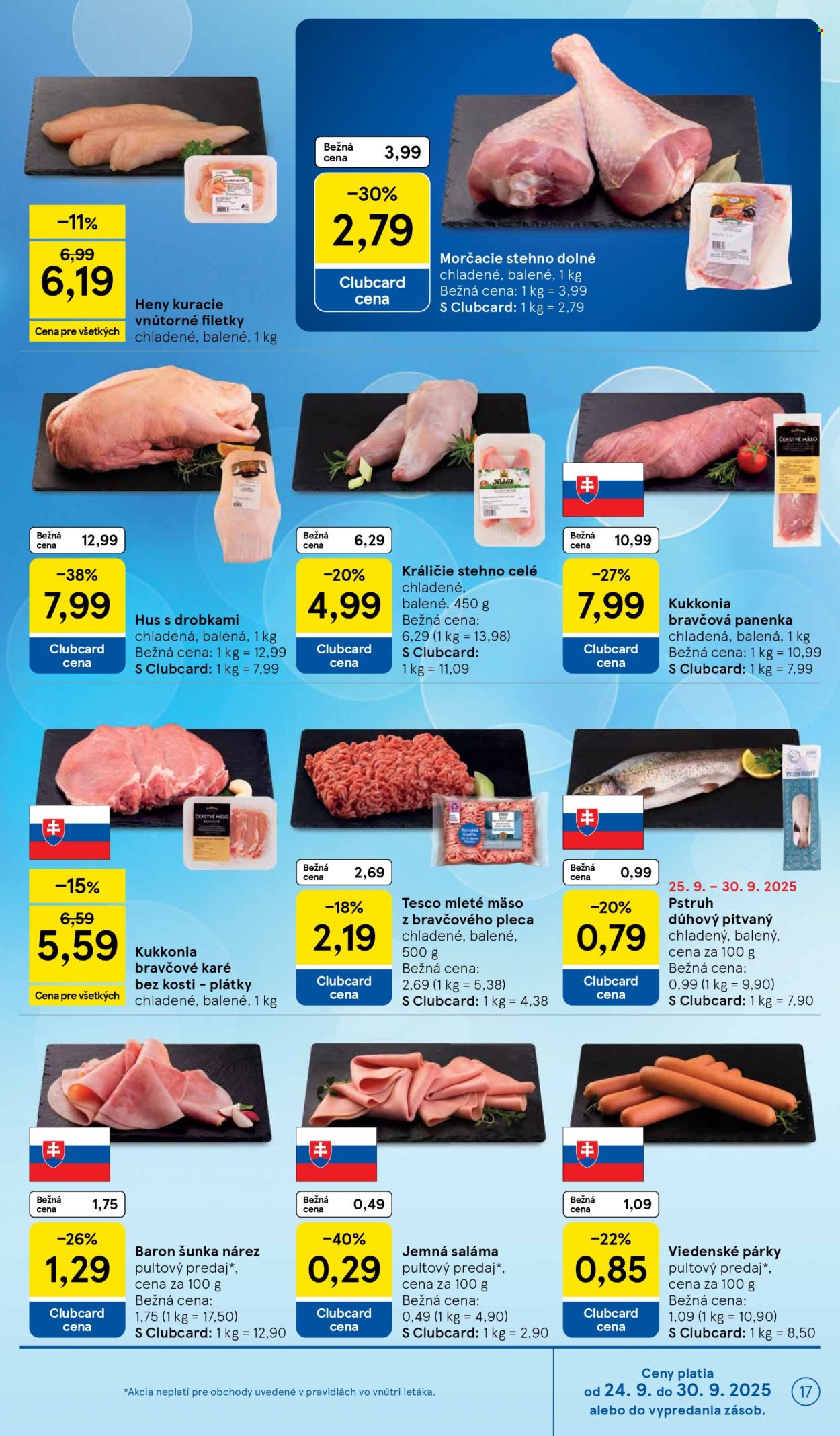 Leták TESCO - 24.9.2025 - 30.9.2025. Strana 17